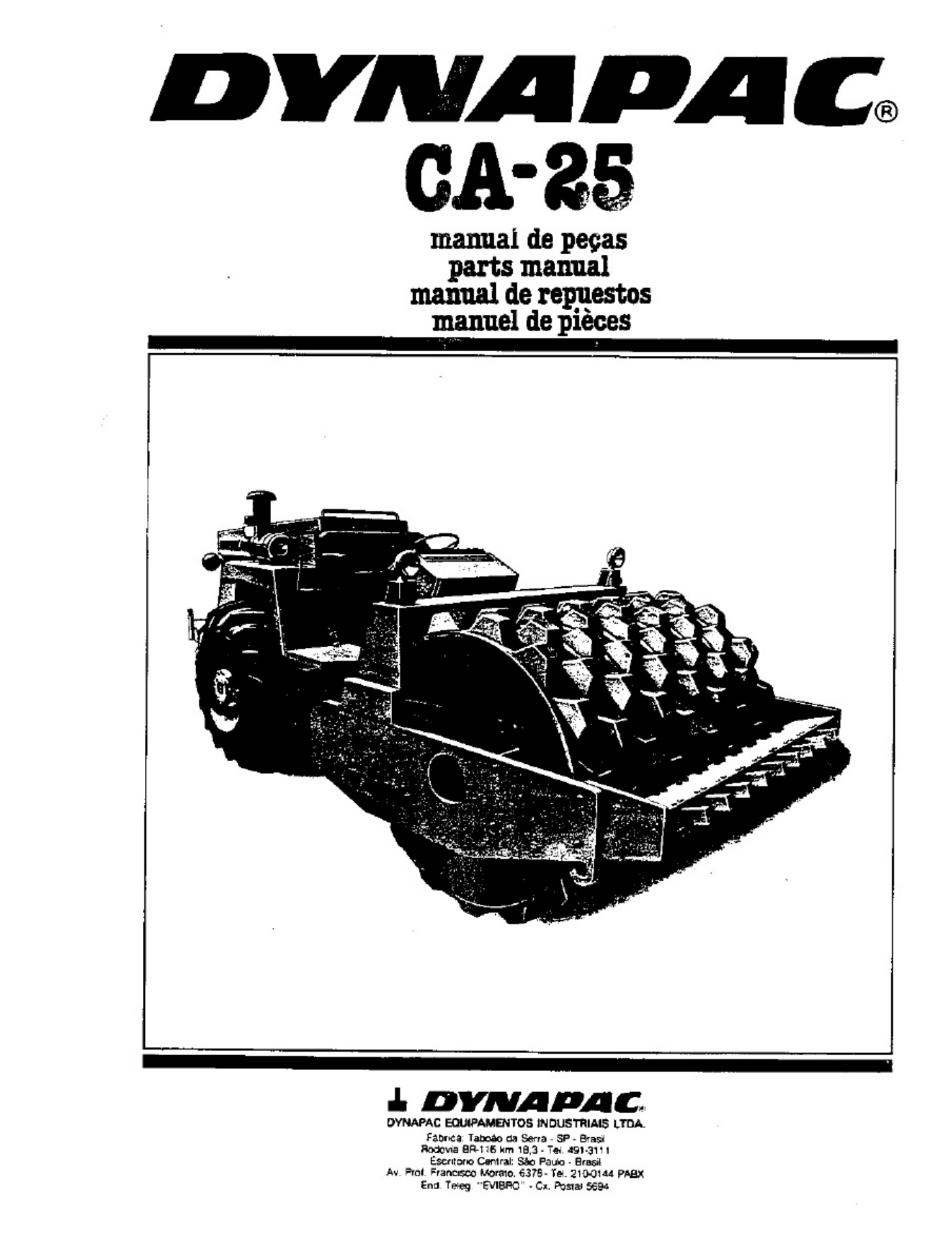 Technical Document Ca25 Dynapac Technical Manual [PDF] cover