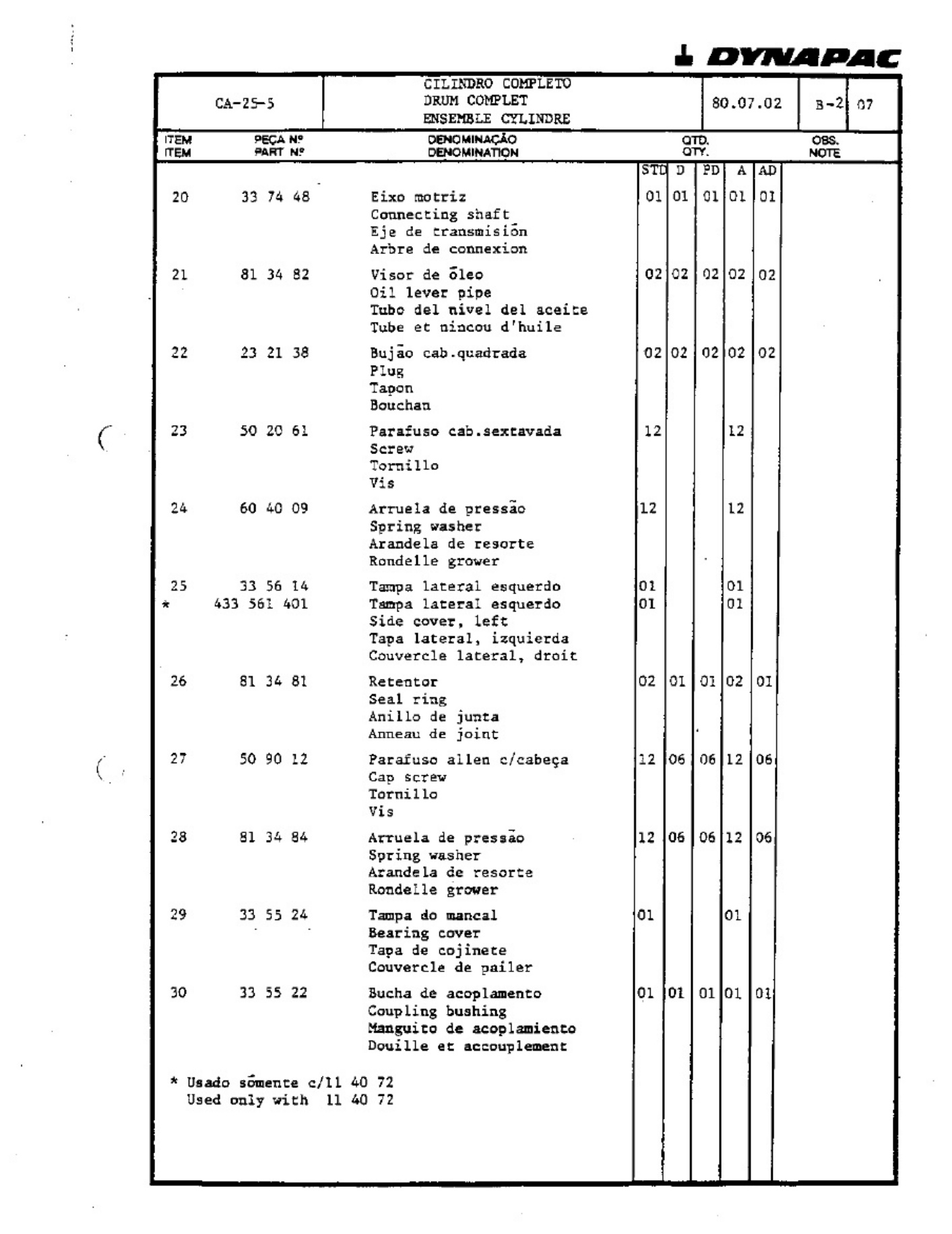 Sample 3 of Technical Document Ca25 Dynapac Technical Manual [PDF]