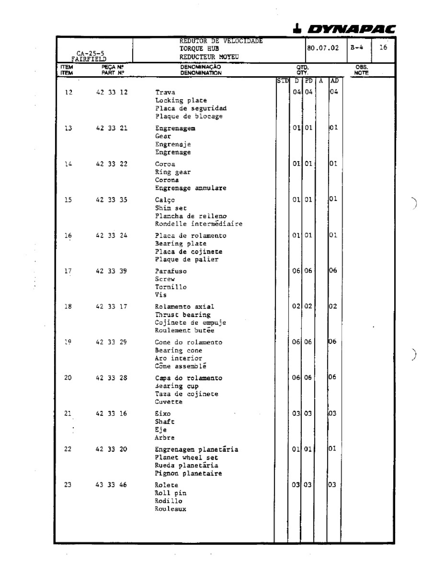 Sample 5 of Technical Document Ca25 Dynapac Technical Manual [PDF]