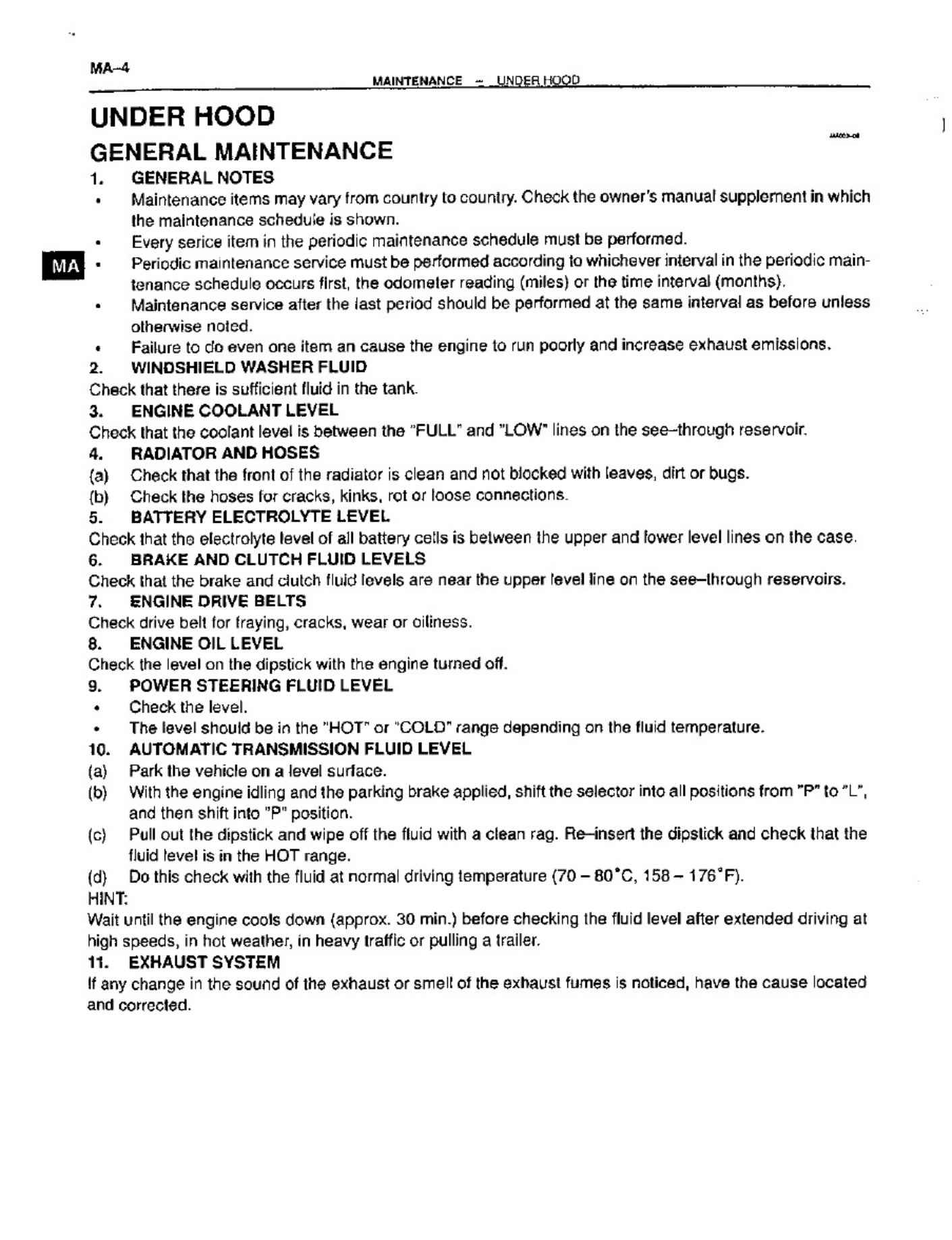 Sample 4 of Technical Document Celica T23 Workshop Service Manual [PDF]