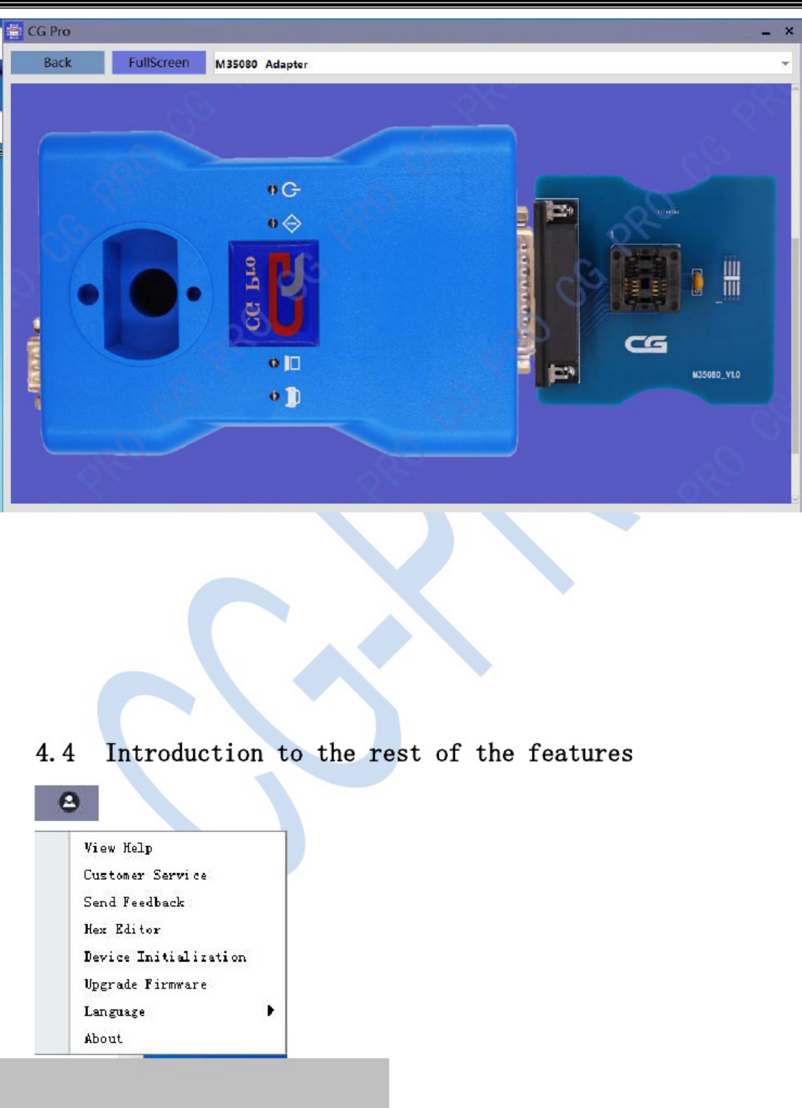Sample 4 of Technical Document CGPro Operation Operation & Maintenance Manual (OMM) [PDF]