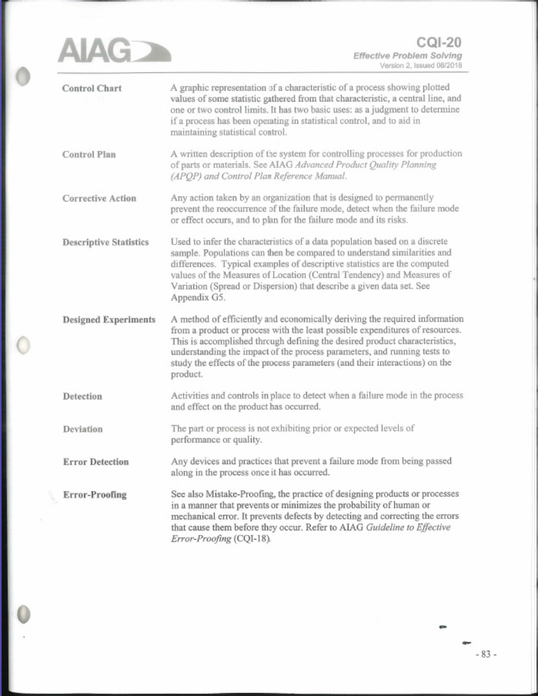 Sample 8 of Technical Document Cqi 20 Technical Manual [PDF]