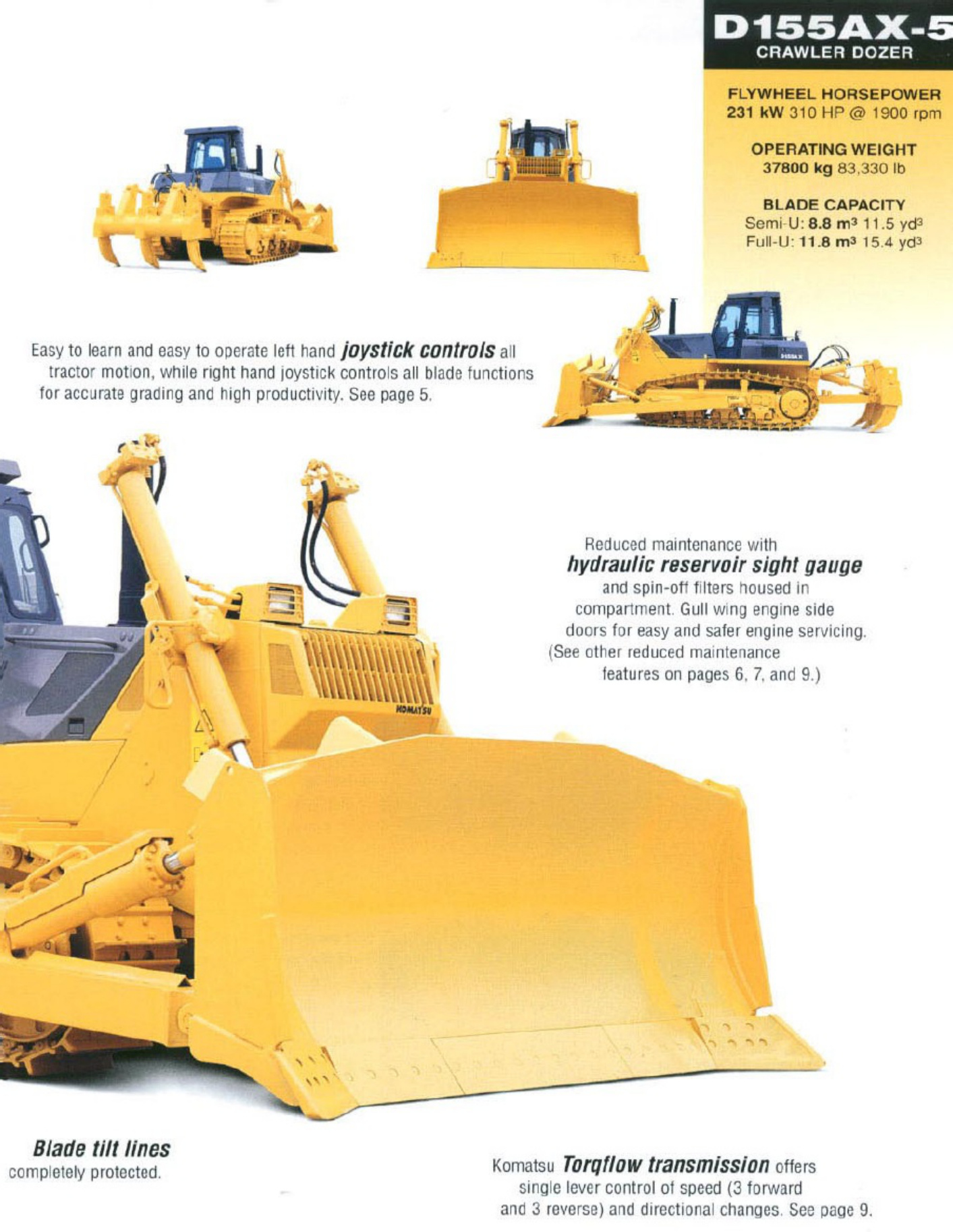 Sample 3 of Technical Document D155AX-5 Crawler Bulldozer Technical Manual [PDF]