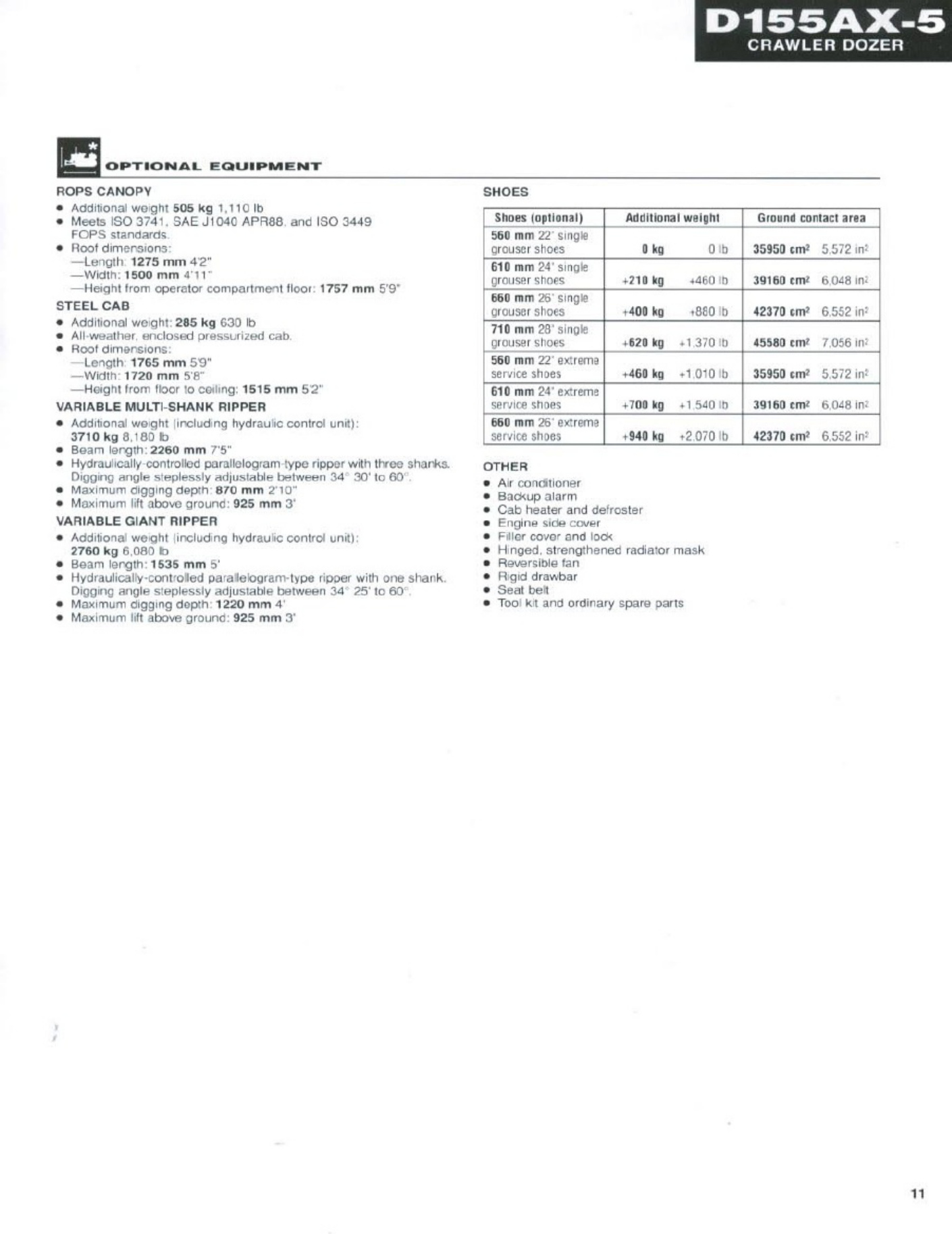 Sample 7 of Technical Document D155AX-5 Crawler Bulldozer Technical Manual [PDF]