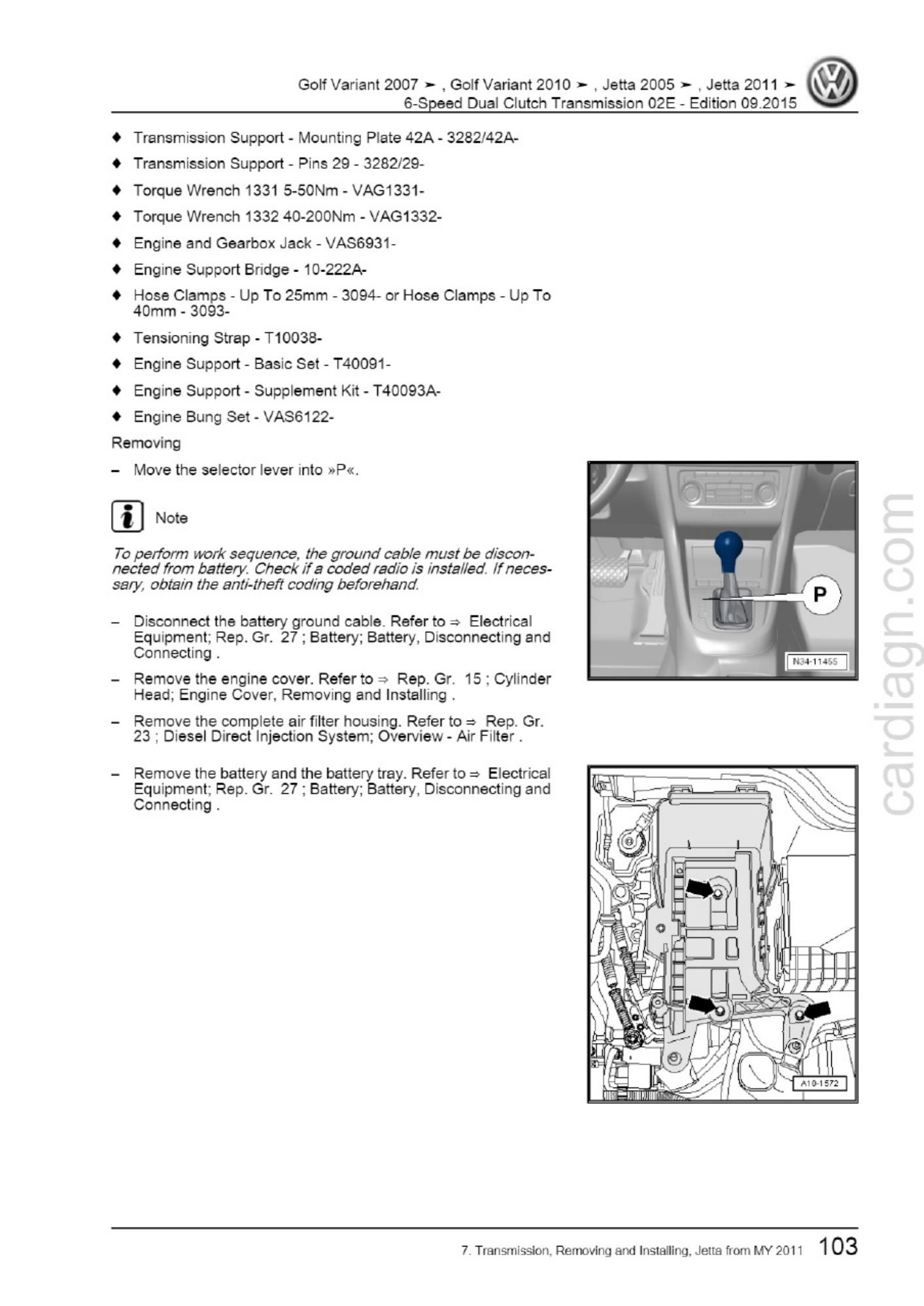 Sample 7 of Technical Document D3E80020F58 Marine / Vehicle Transmission Workshop Service Manual [PDF]