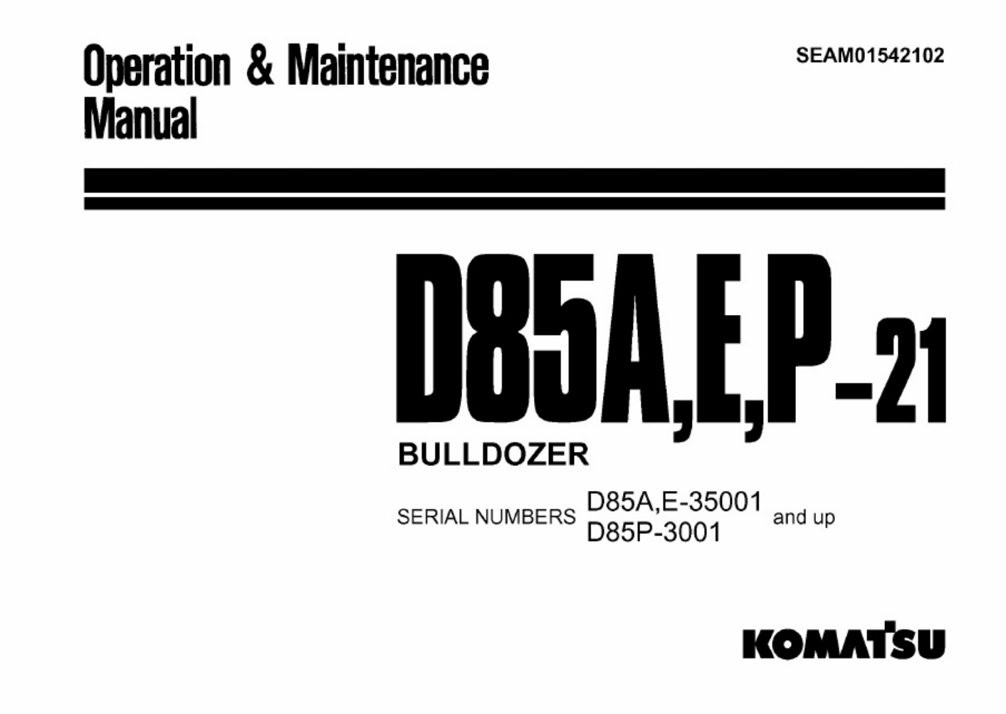 Technical Document D85A Technical Manual [PDF] cover