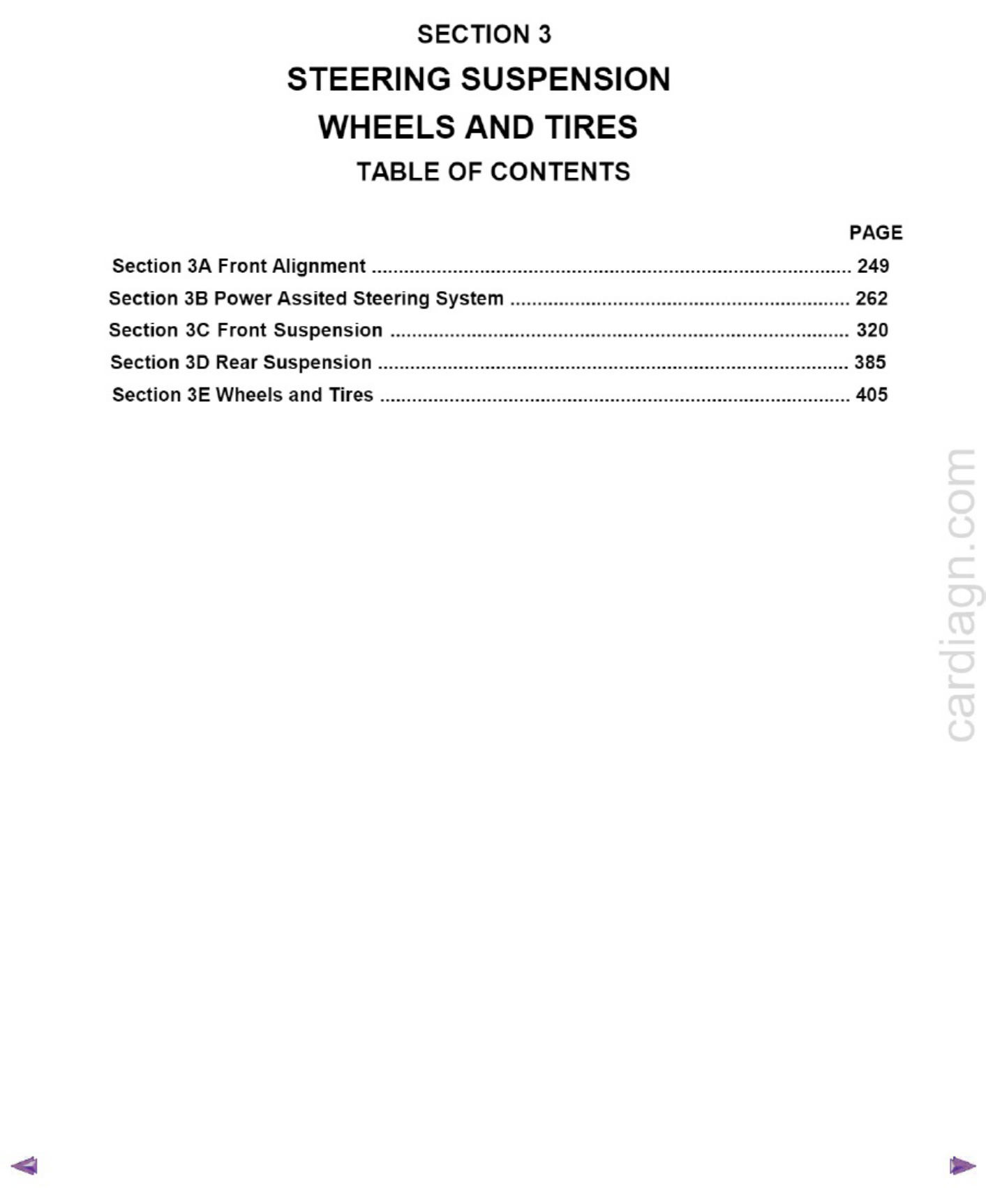 Technical Document D-Max 2007 - Steering Suspension Wh Technical Manual [PDF] cover