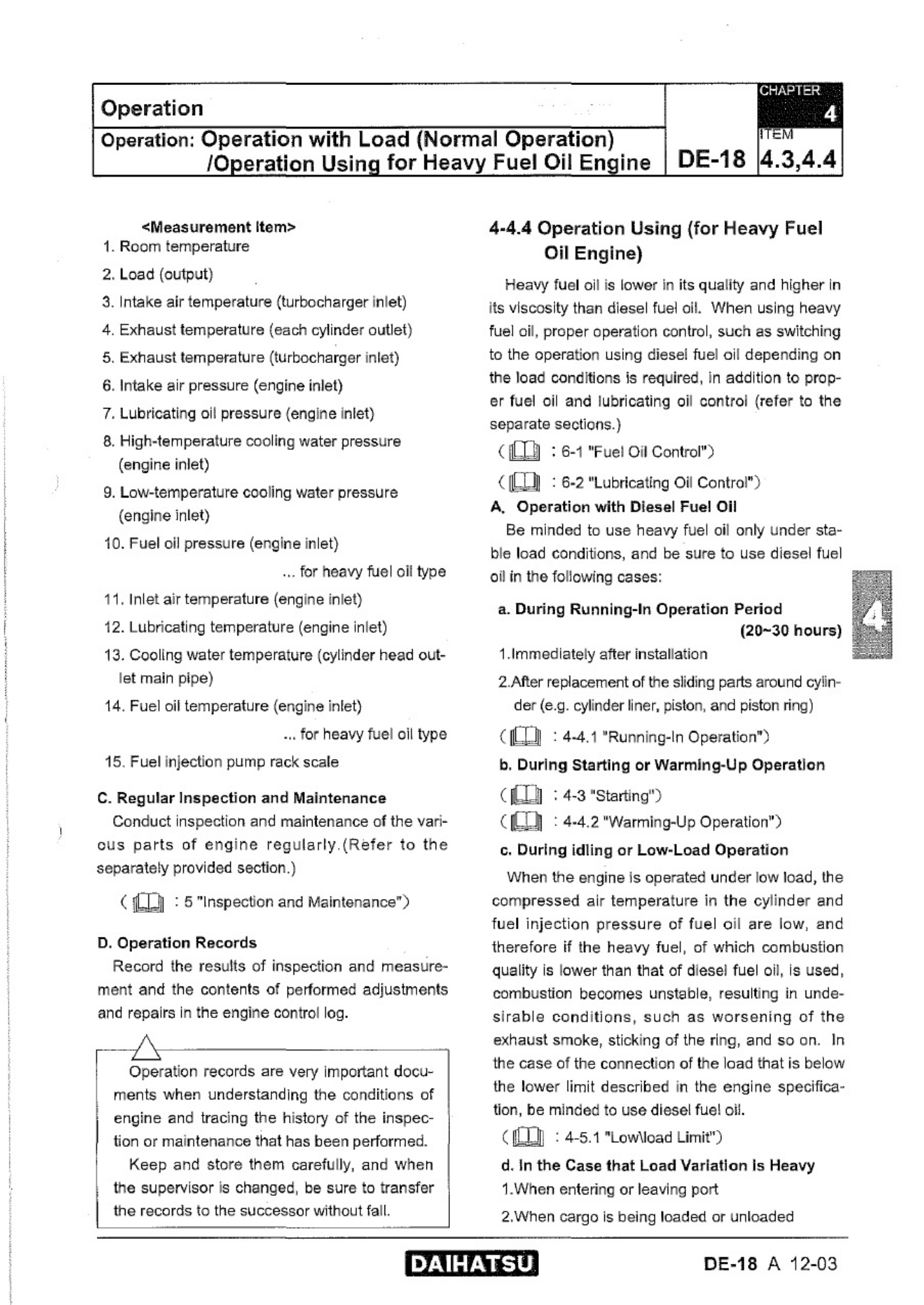 Sample 3 of Technical Document Daihatsu DE-18 Diesel Engine Technical Manual [PDF]