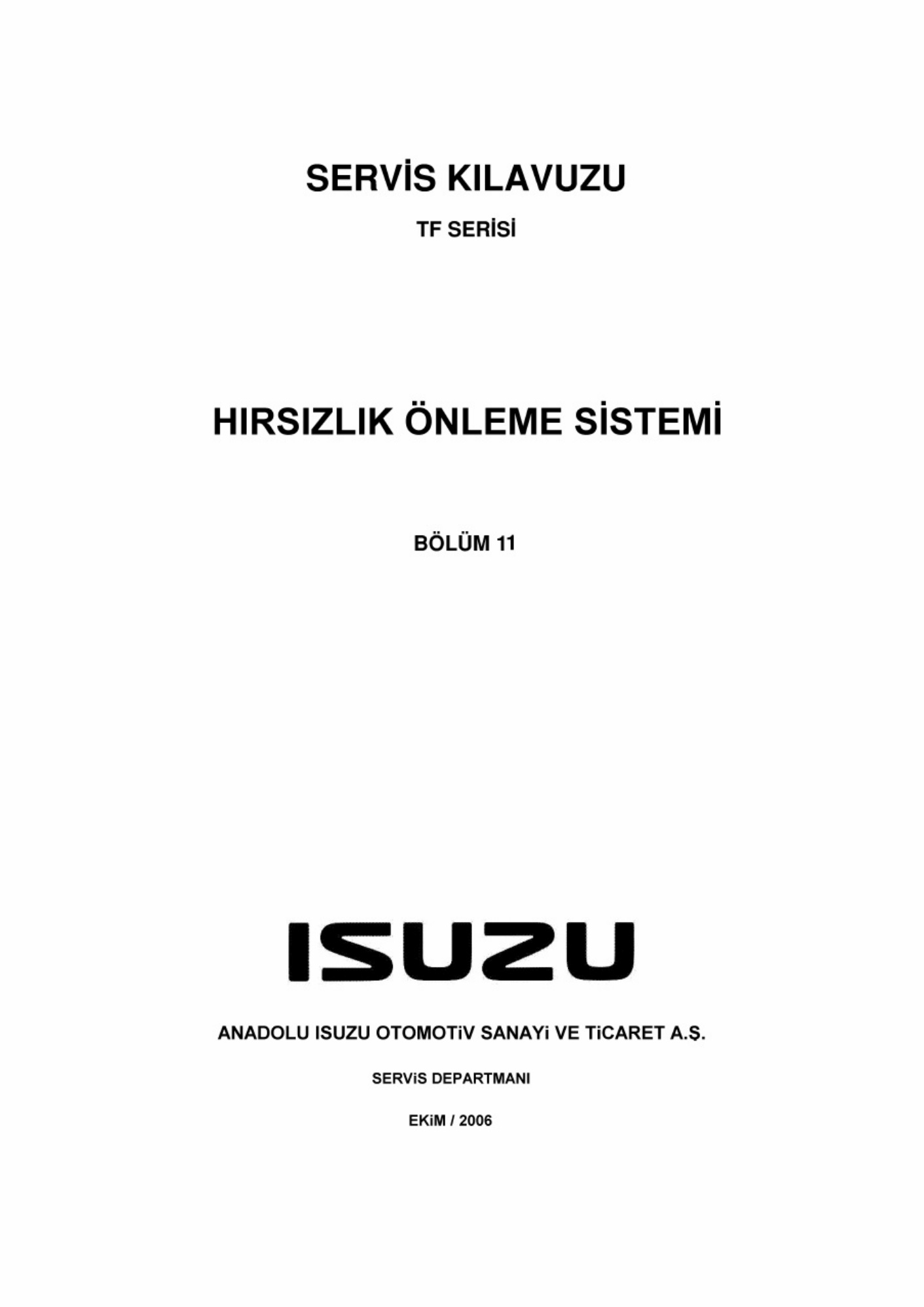 Technical Document Dmax Workshop Service Manual [PDF] cover