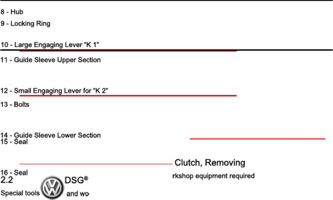Sample 4 of Technical Document DSG Transmission 0cg Workshop Service Manual [PDF]