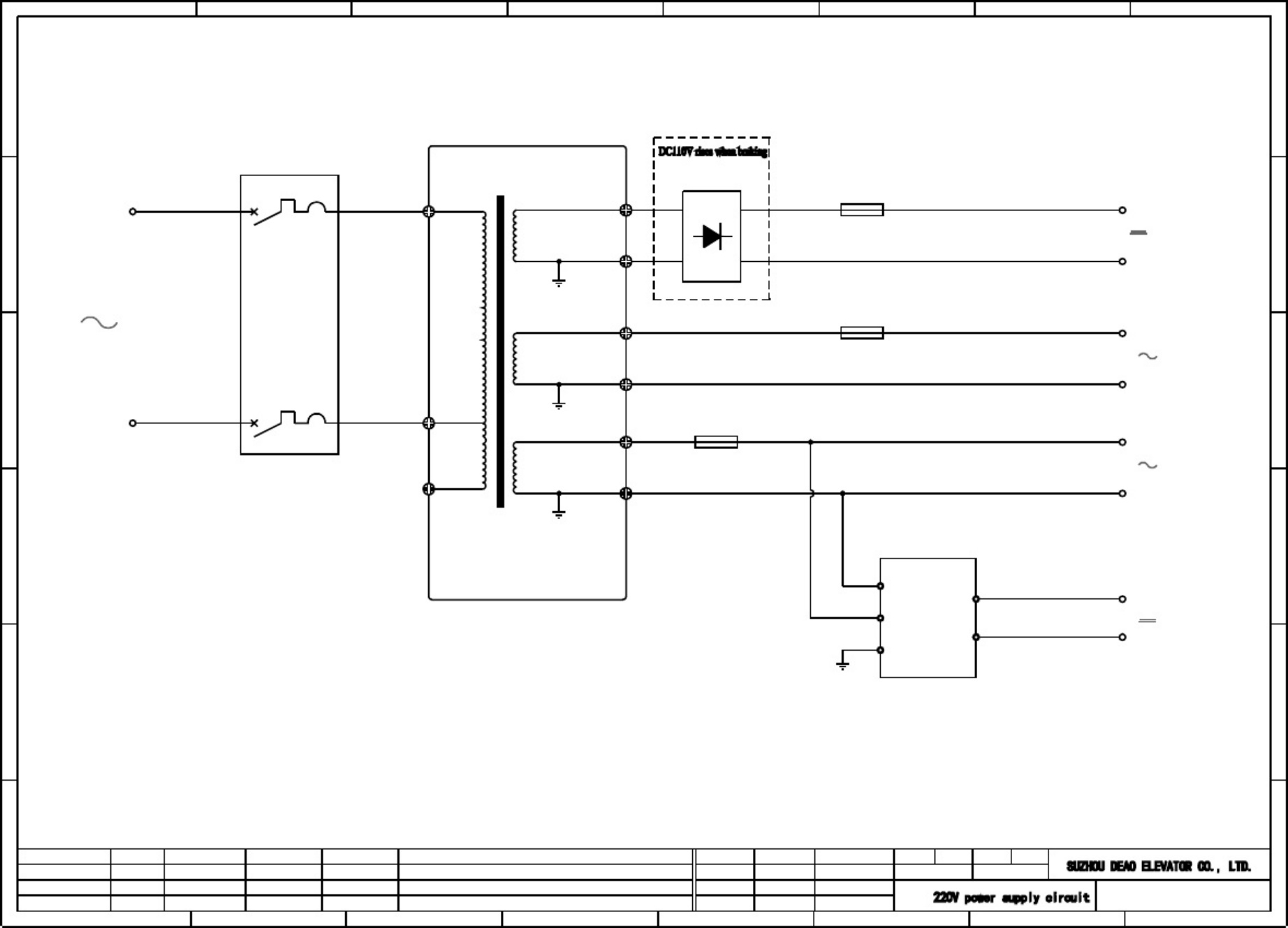 Sample 4 of Technical Document DVF3000 Elevator Wiring Schematics Complete Electrical Wiring Schematic & System Diagram [PDF]