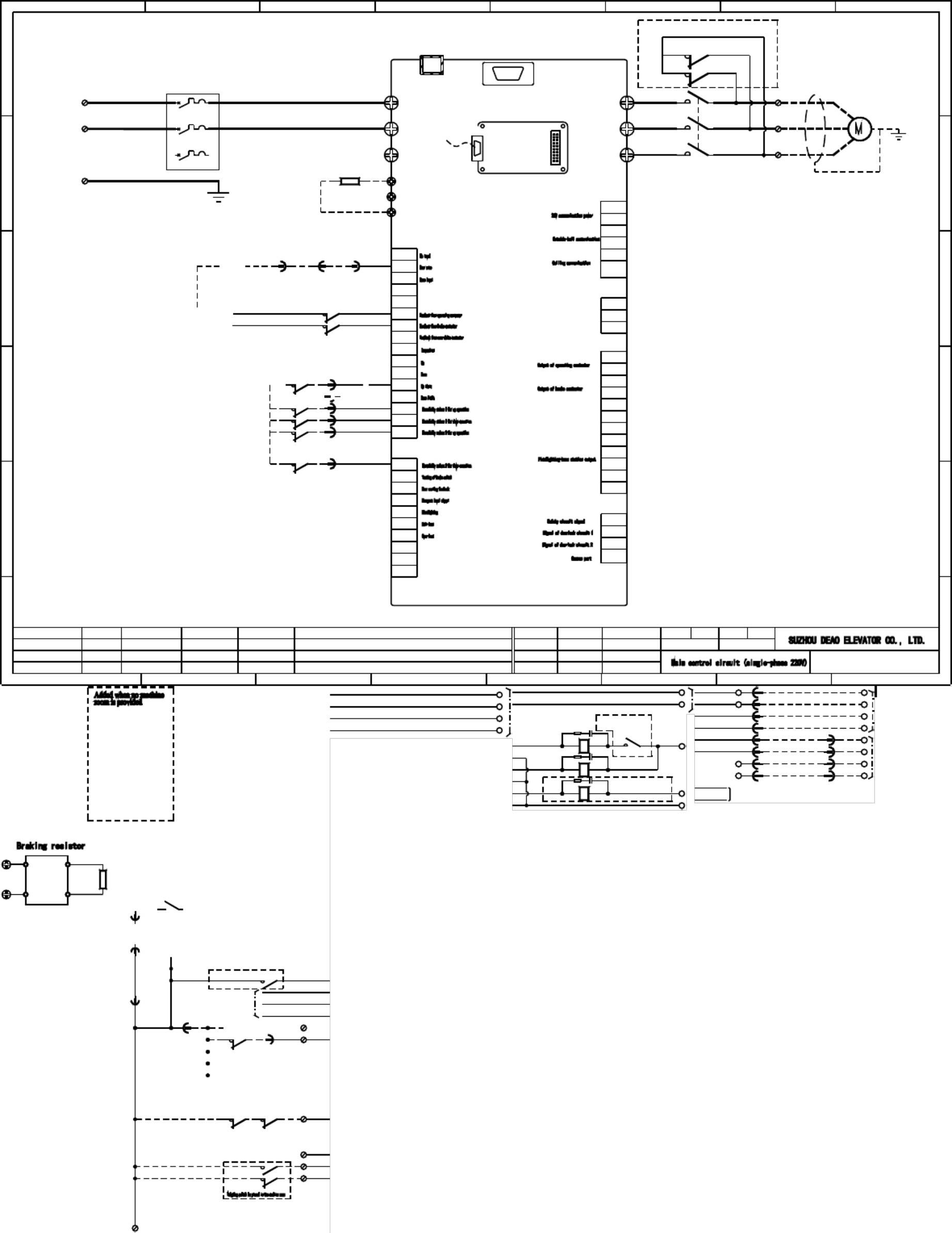 Sample 5 of Technical Document DVF3000 Elevator Wiring Schematics Complete Electrical Wiring Schematic & System Diagram [PDF]