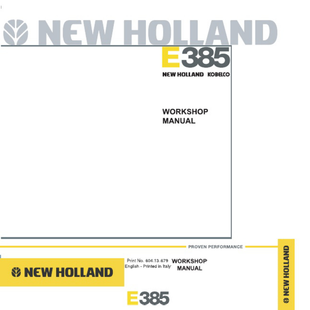 Sample 3 of Technical Document E385 Workshop Service Manual [PDF]