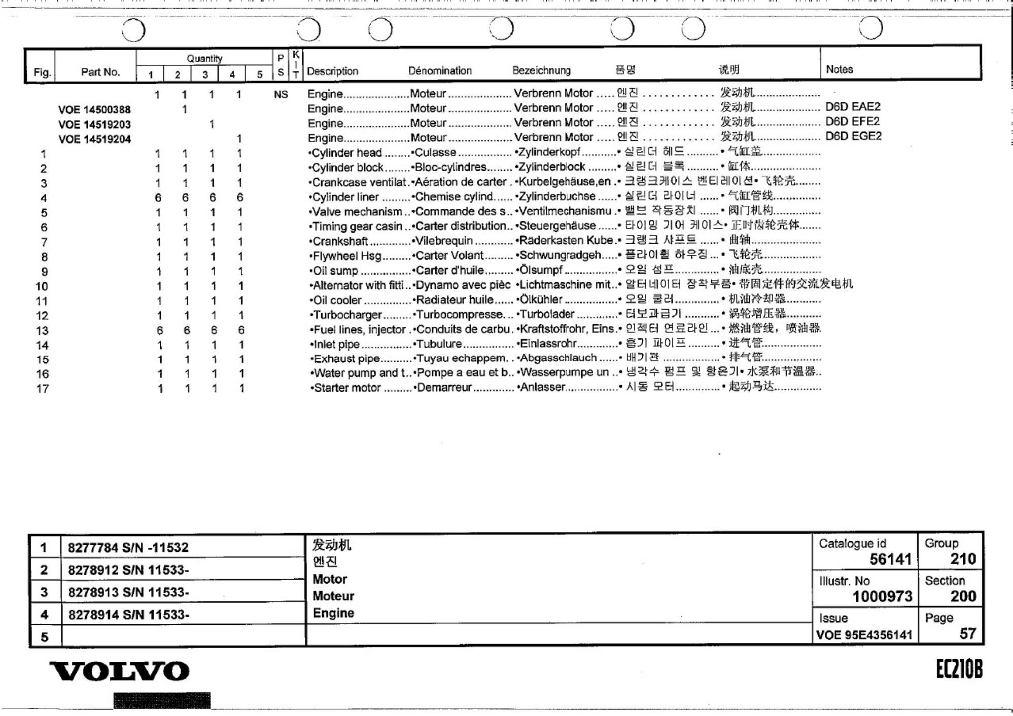 Sample 5 of Technical Document EC210B Parts Catalog [PDF]