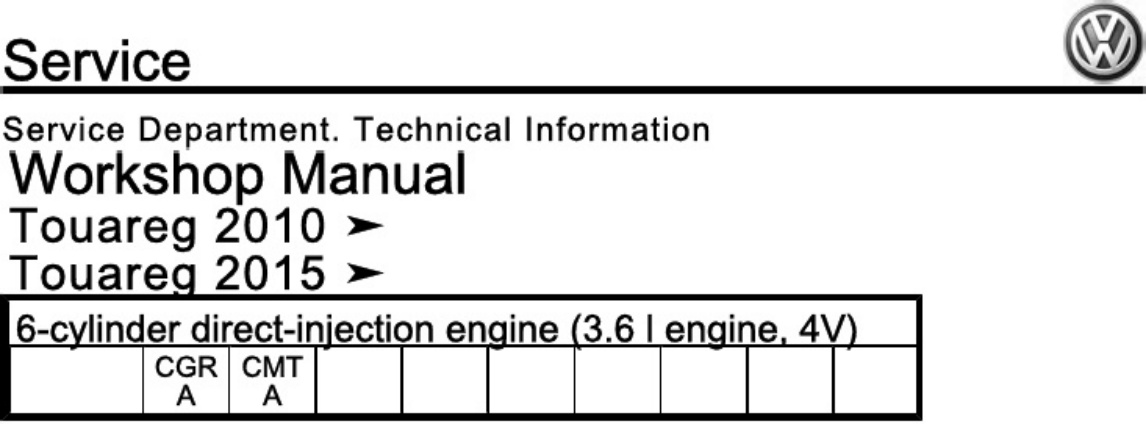 Technical Document Engine Cgra Cmta Workshop Service Manual [PDF] cover