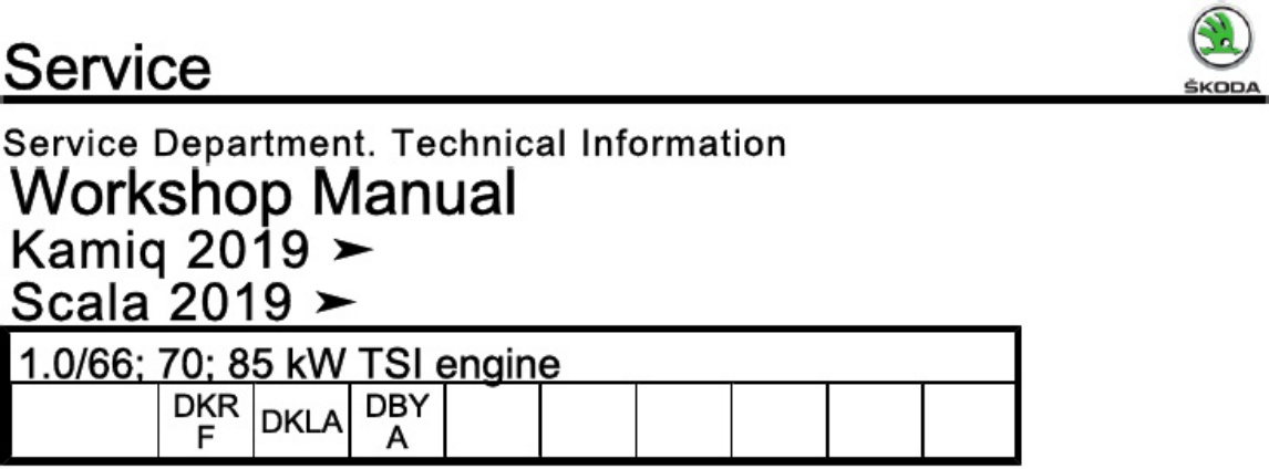 Technical Document Engine DKRF Dkla Dbya Workshop Service Manual [PDF] cover