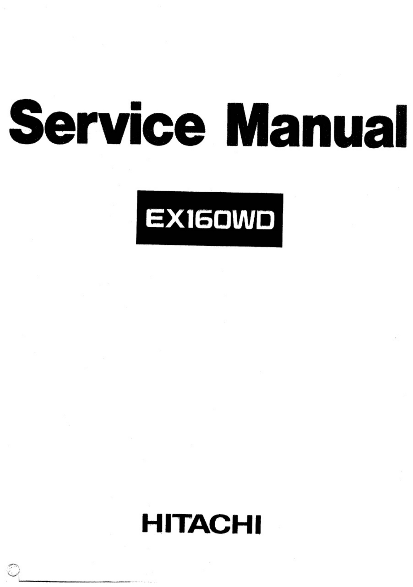 Technical Document Ex160wd Workshop Service Manual [PDF] cover