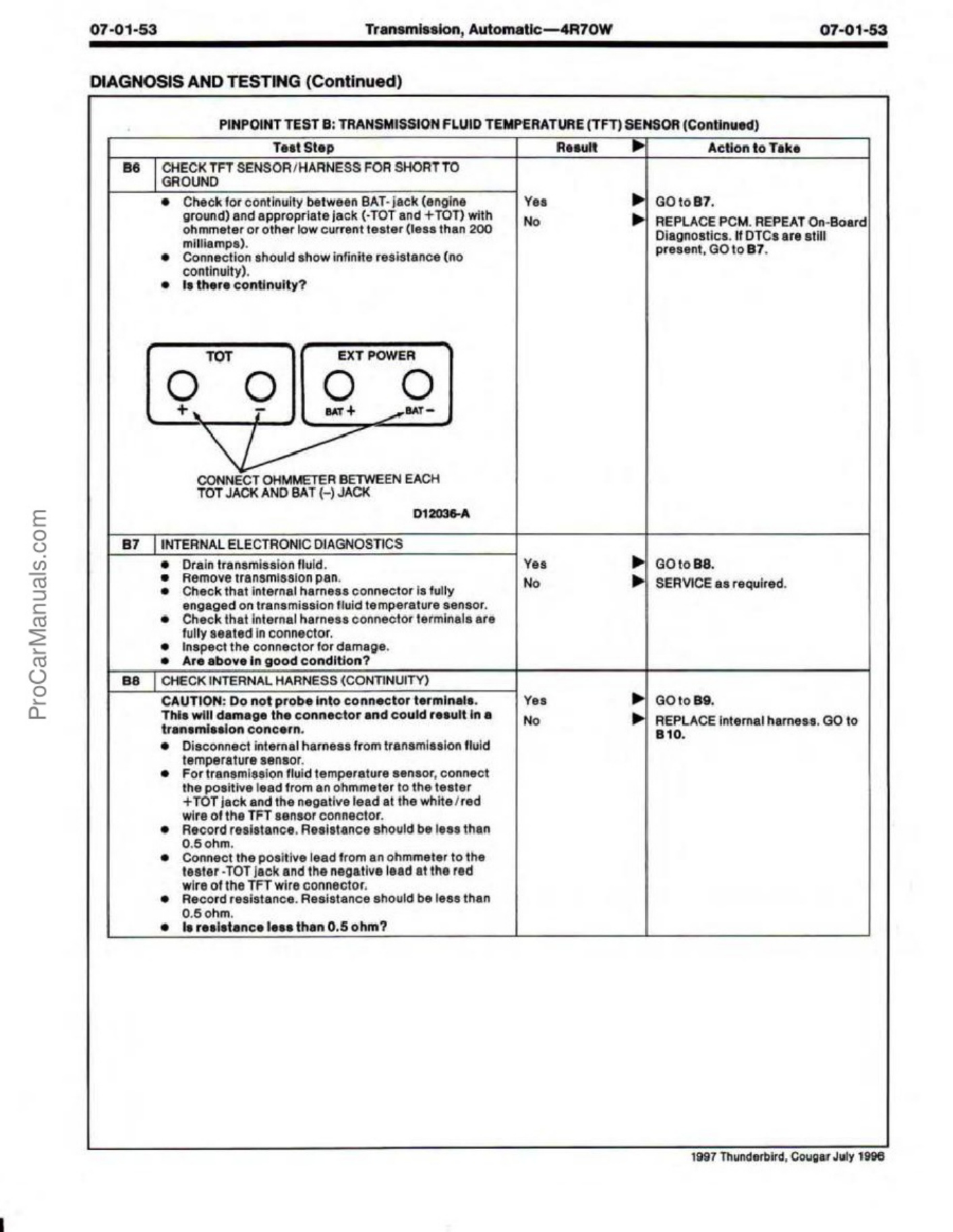 Sample 5 of Technical Document Ford 4R70W Automatic Transmission Workshop Service Manual [PDF]
