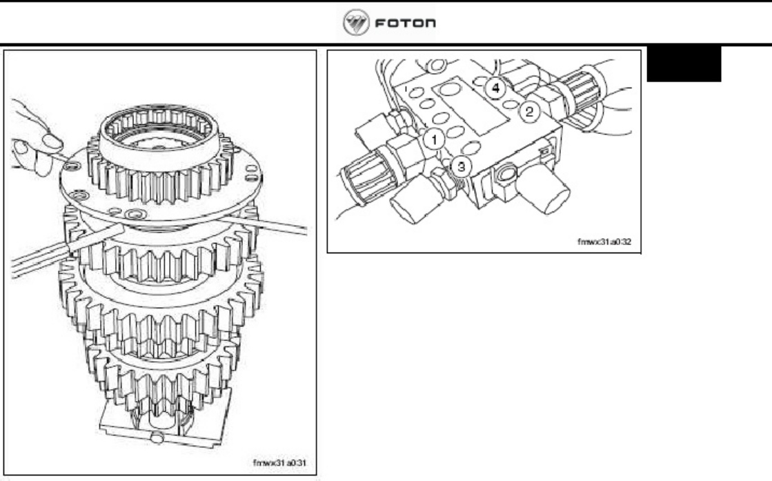 Sample 4 of Technical Document FOTON BJ3251 Transmission Workshop Service Manual [PDF]