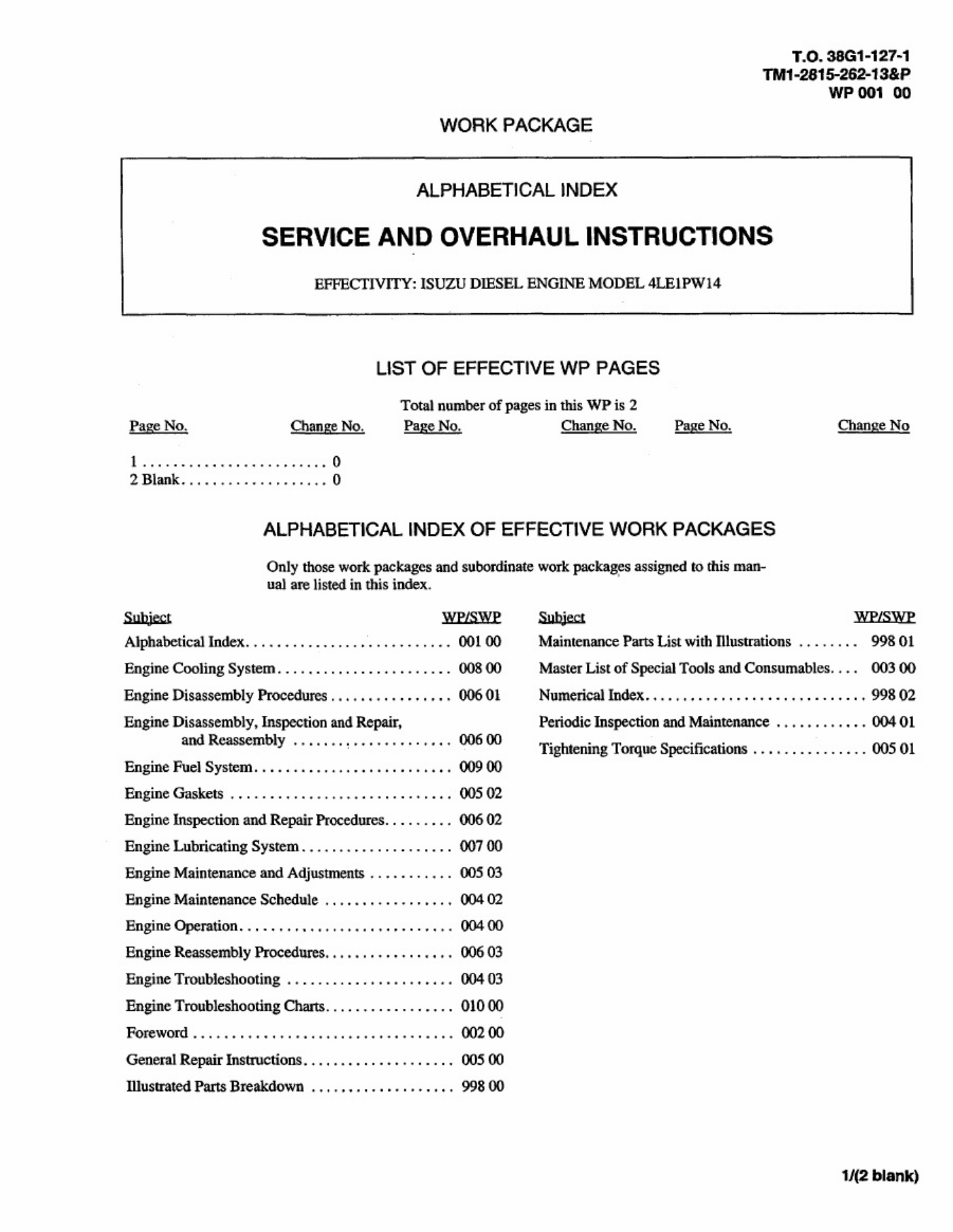 Sample 2 of Technical Document Gang Engine 13 P Technical Manual [PDF]