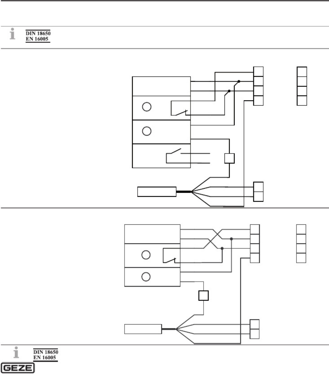 Sample 5 of Technical Document GEZE Wiring-Diagram EN 808301 Complete Electrical Wiring Schematic & System Diagram [PDF]