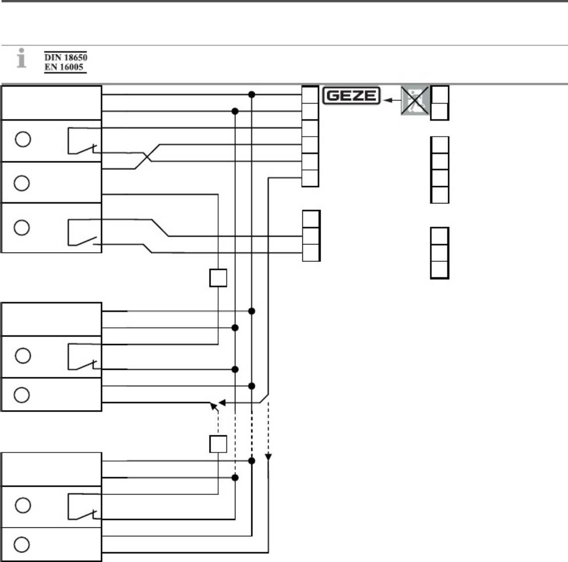 Sample 6 of Technical Document GEZE Wiring-Diagram EN 808301 Complete Electrical Wiring Schematic & System Diagram [PDF]