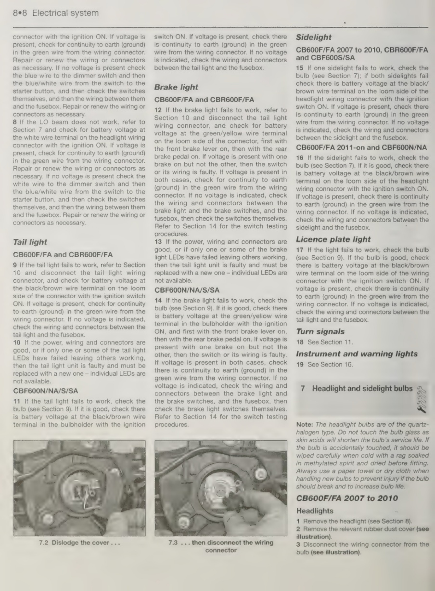 Sample 6 of Technical Document Honda CB600F Workshop Service Manual [PDF]