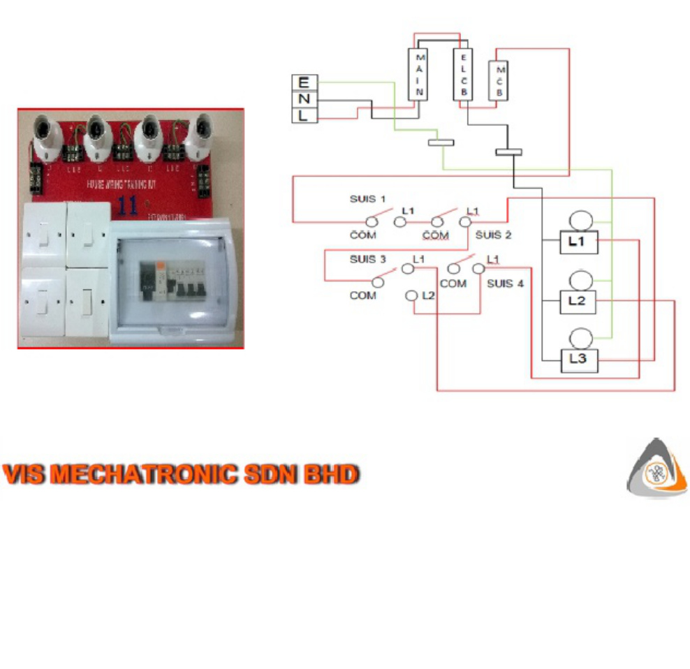 Sample 3 of Technical Document House Wiring Training Workbook Complete Electrical Wiring Schematic & System Diagram [PDF]