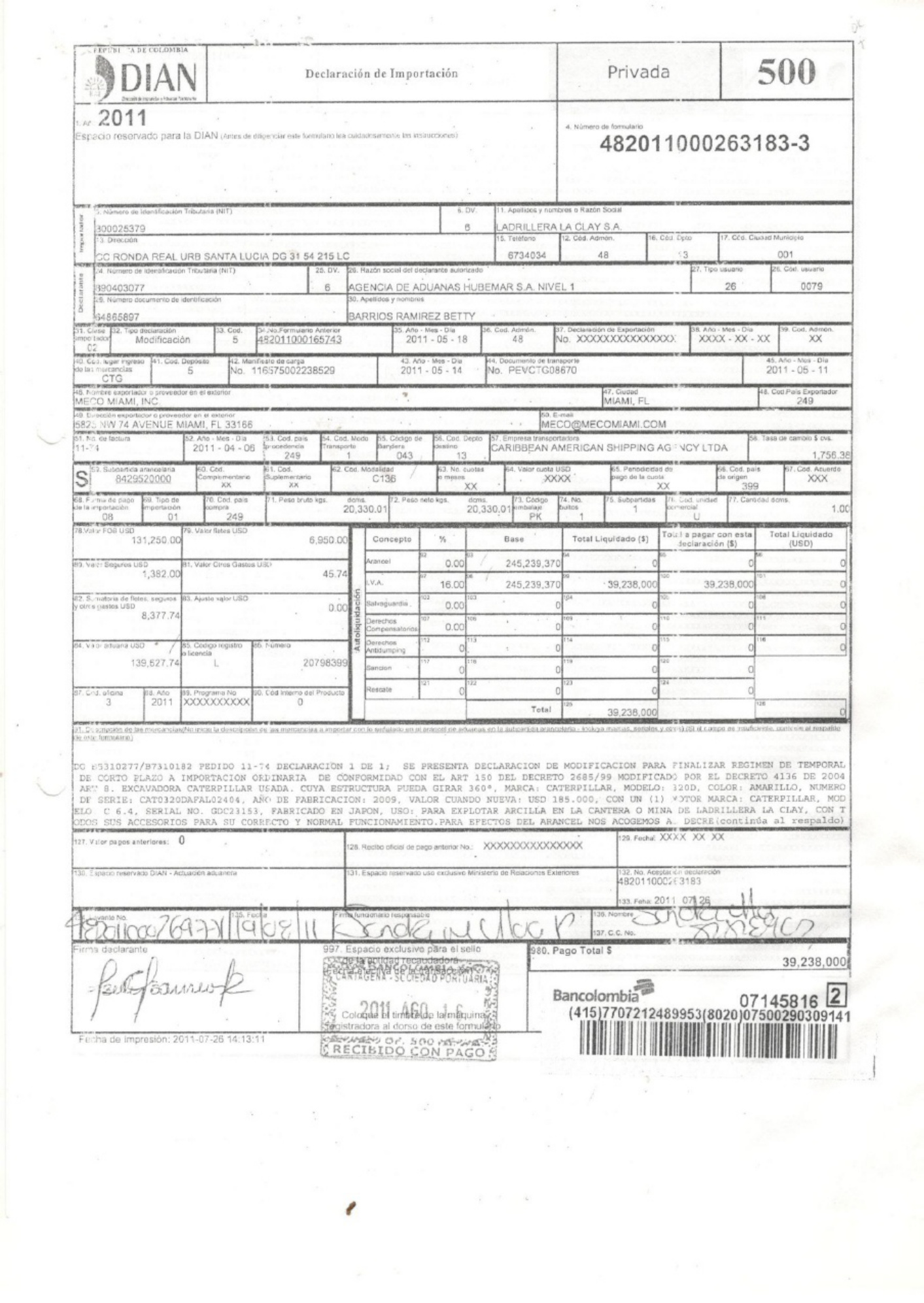 Sample 2 of Technical Document Informe de Mantenimiento Excav Technical Manual [PDF]