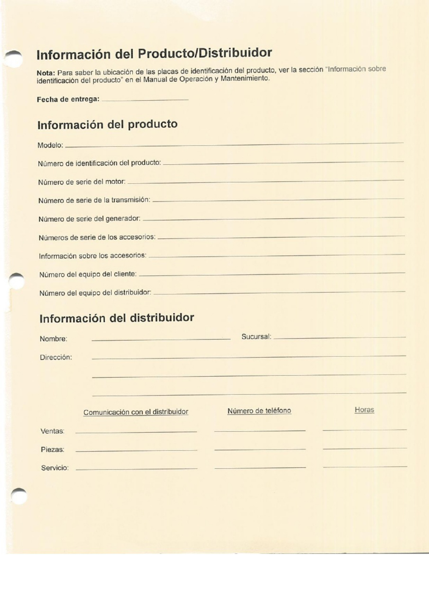 Sample 8 of Technical Document Informe de Mantenimiento Excav Technical Manual [PDF]