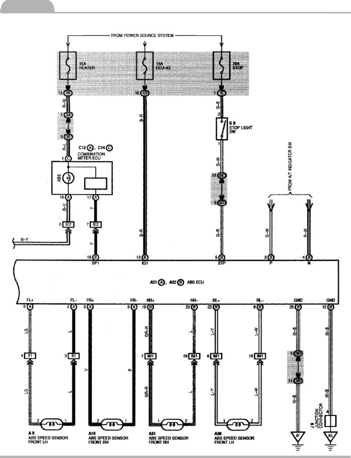 Sample 4 of Technical Document Lexus RX300 Wiring Diagrams 1999-20 Complete Electrical Wiring Schematic & System Diagram [PDF]