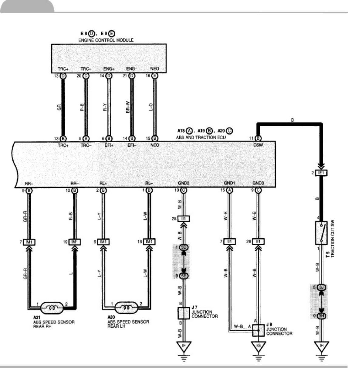 Sample 7 of Technical Document Lexus RX300 Wiring Diagrams 1999-20 Complete Electrical Wiring Schematic & System Diagram [PDF]