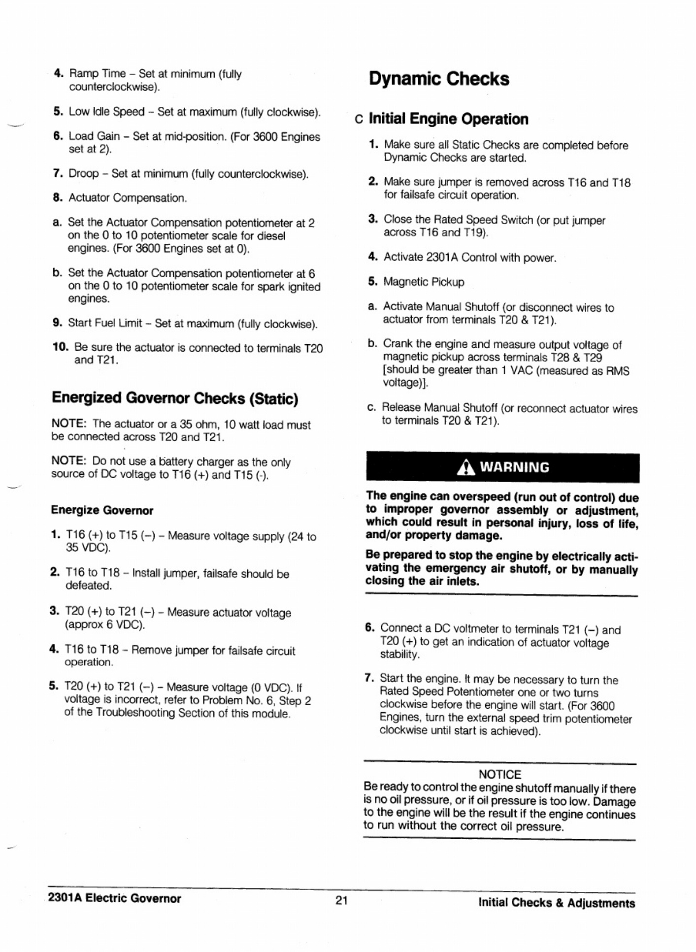 Sample 6 of Technical Document M-24 - Main Generator Governor Workshop Service Manual [PDF]