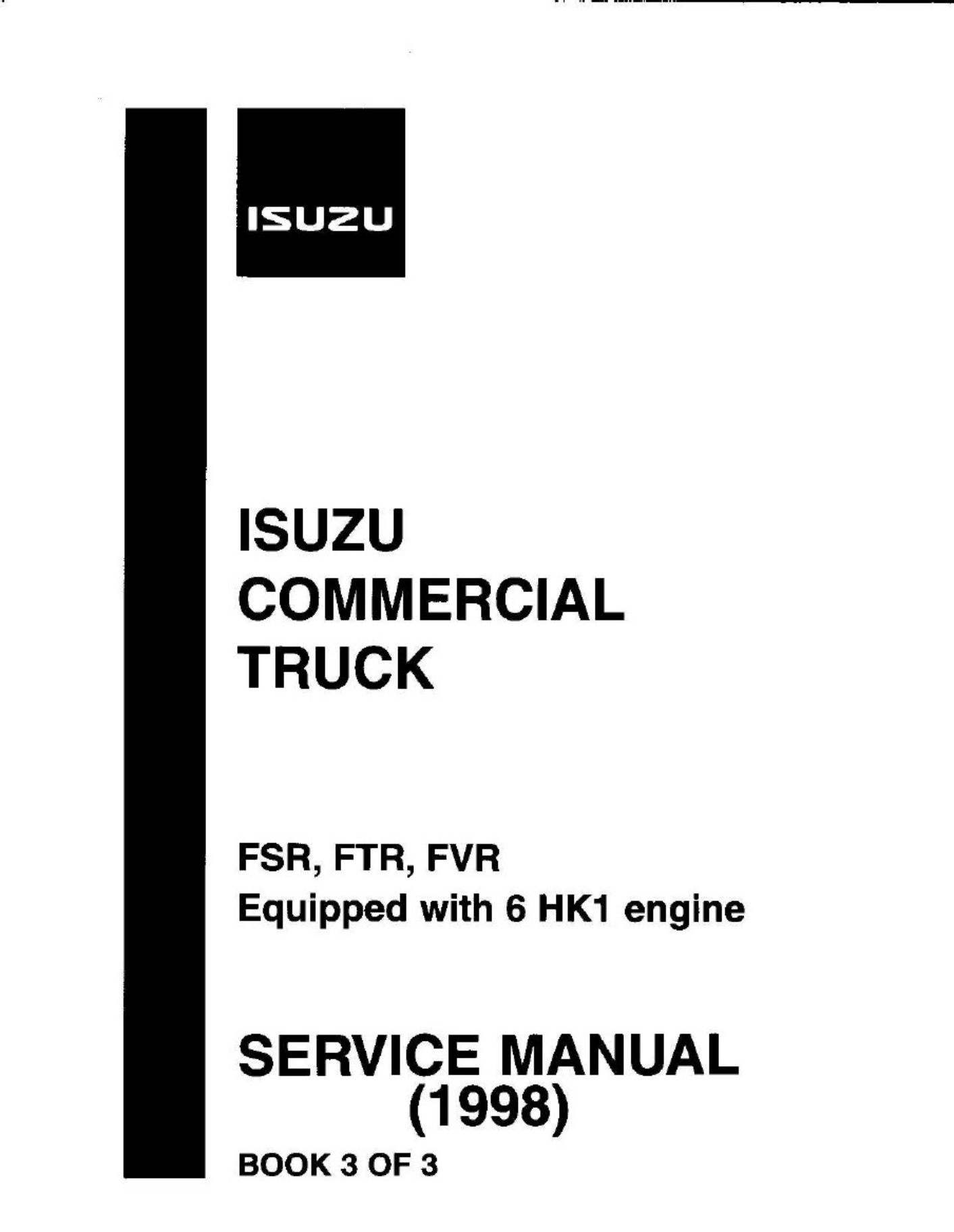 Technical Document Manual de Taller Motor 6hk1 Technical Manual [PDF] cover