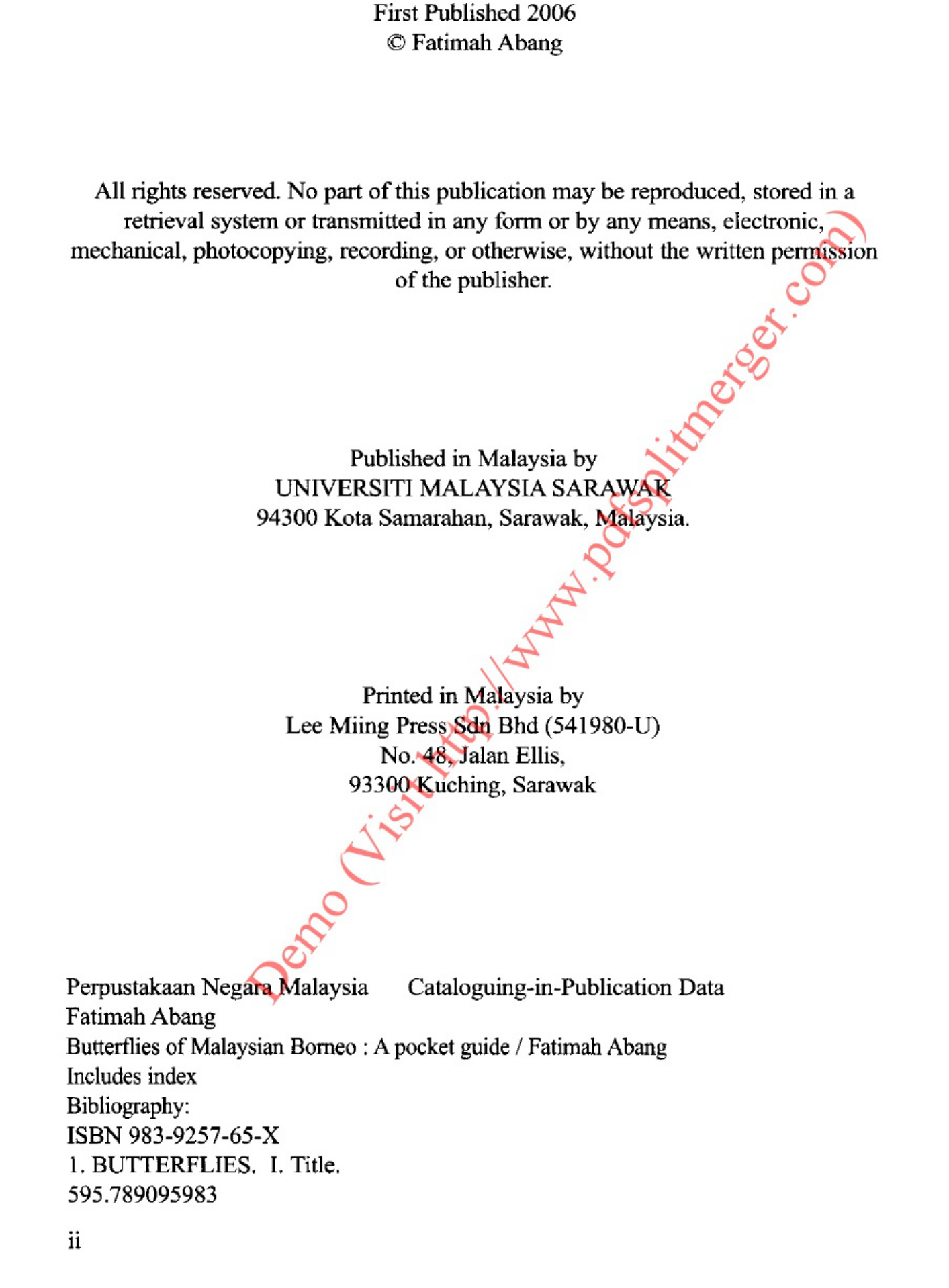 Sample 3 of Technical Document Mariposas Del Mundo Technical Manual [PDF]