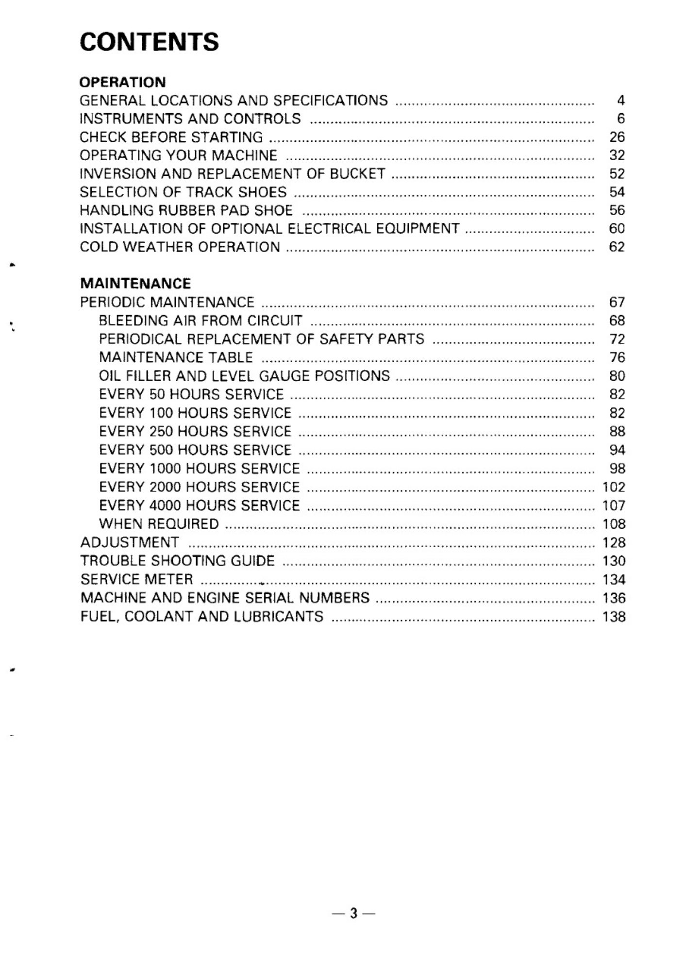 Sample 2 of Technical Document PC100-5 Operation & Maintenance Manual (OMM) [PDF]