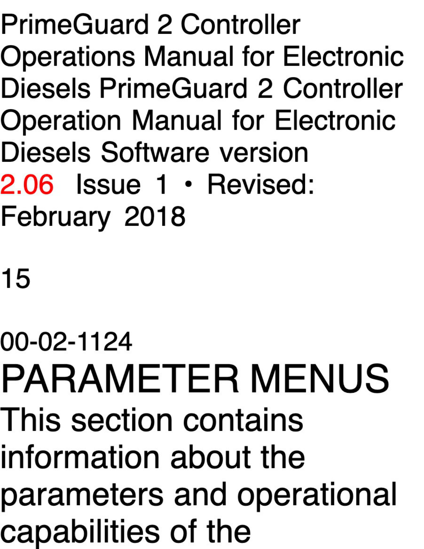 Sample 5 of Technical Document PrimeGuard 2 Controller Vibratory Roller Technical Manual [PDF]