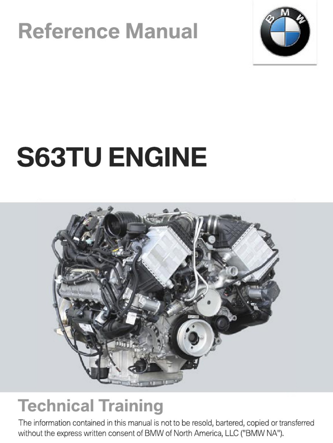 Sample 2 of Technical Document S63TU Engine Technical Technical Manual [PDF]
