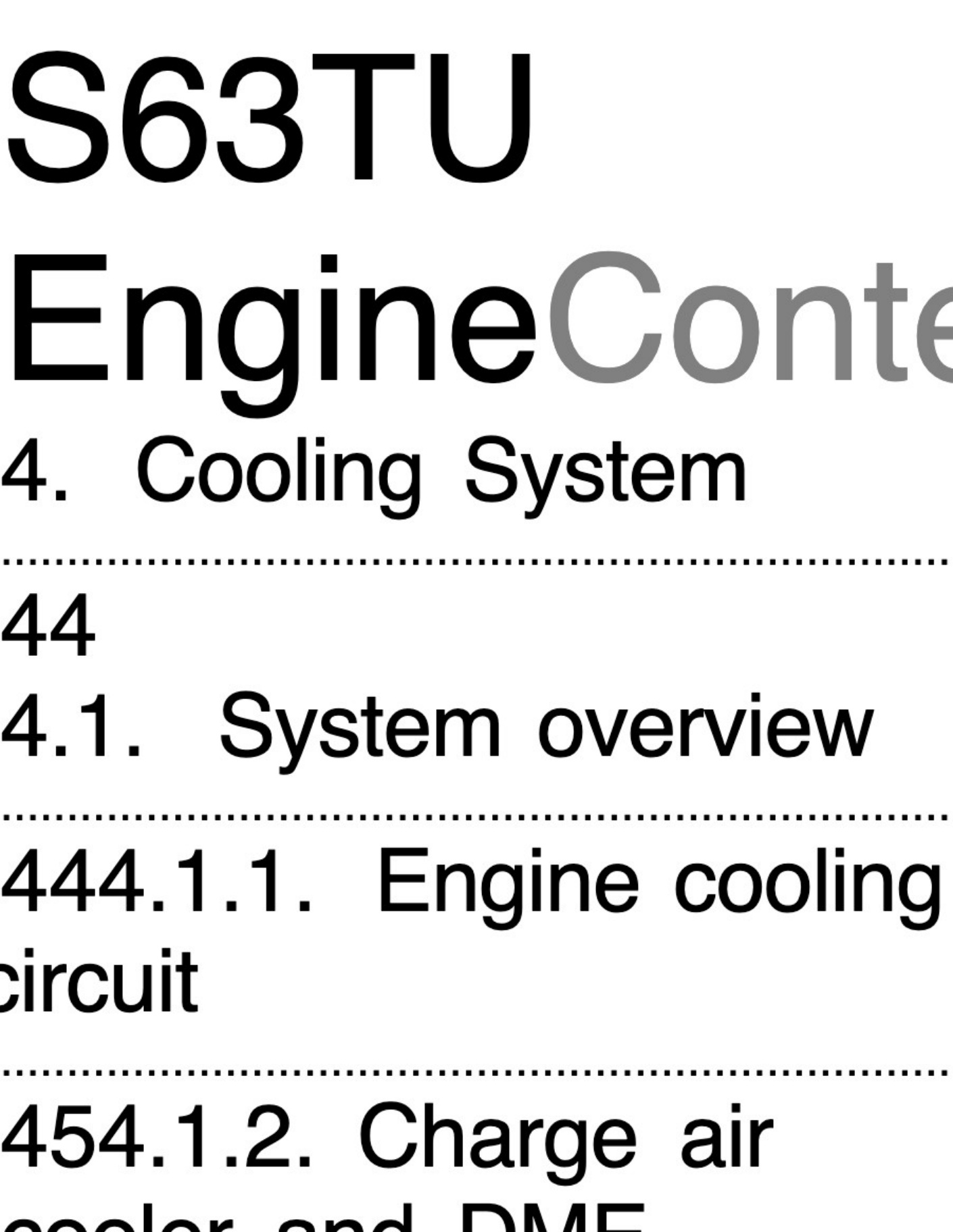 Sample 3 of Technical Document S63TU Engine Technical Technical Manual [PDF]