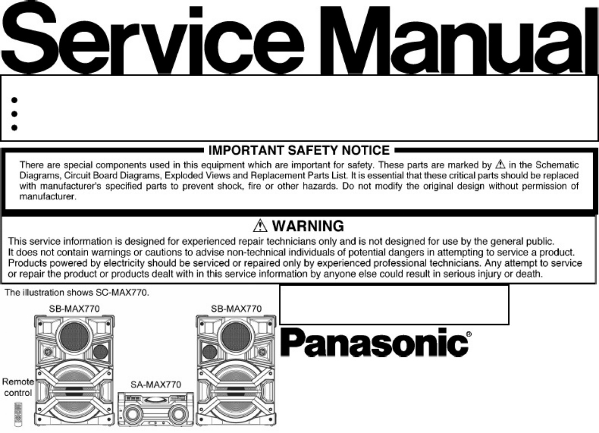 Technical Document Service Workshop Service Manual [PDF] cover