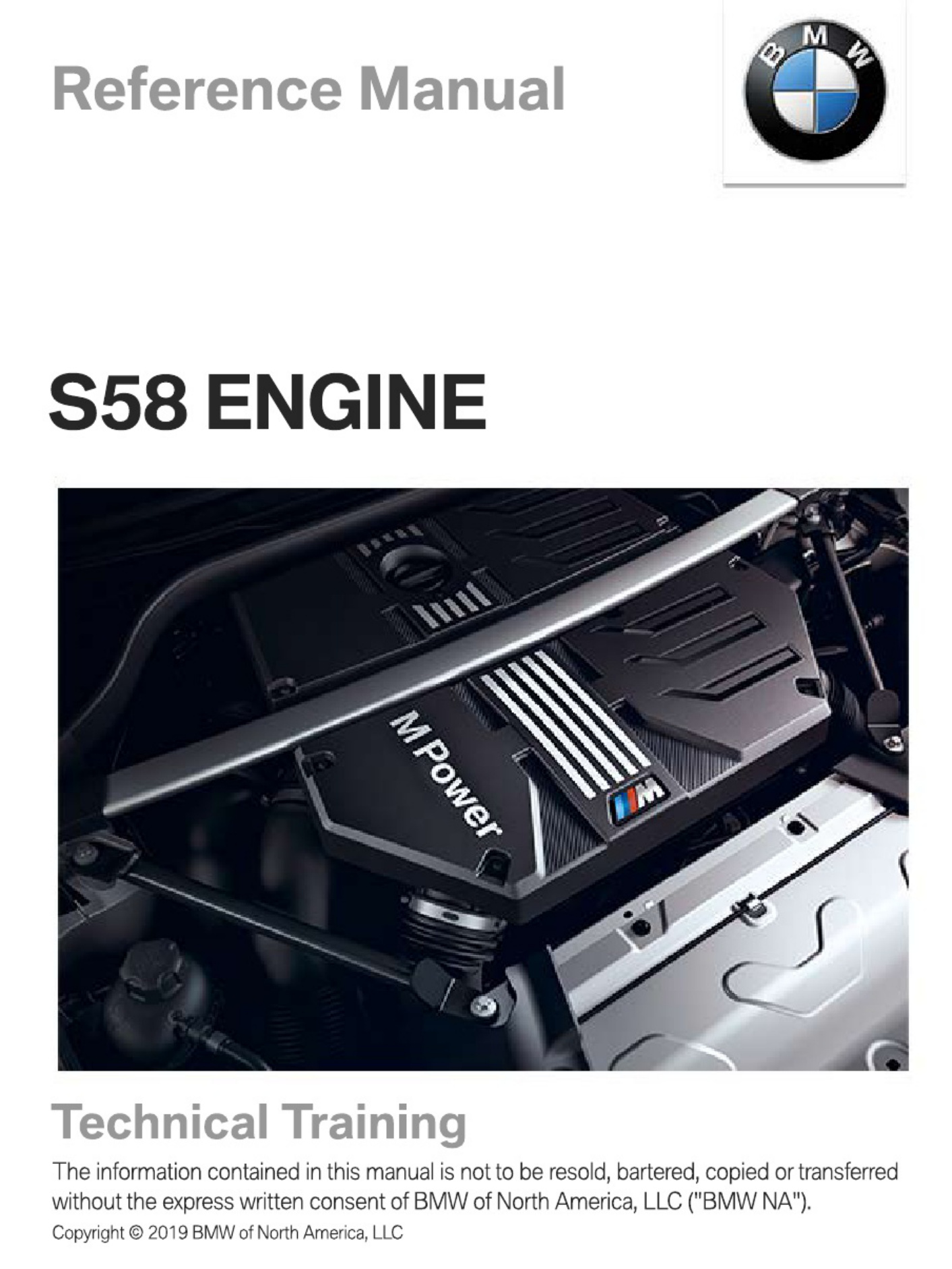Technical Document ST1926 S58 Engine Technical Manual [PDF] cover