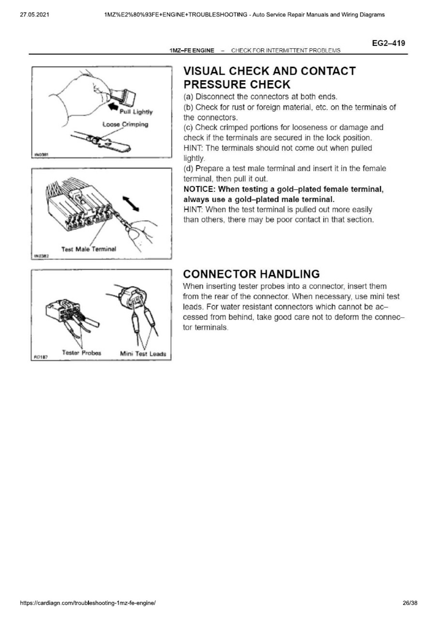 Sample 2 of Technical Document Troubleshooting - 1mz-Fe Engine Technical Manual [PDF]