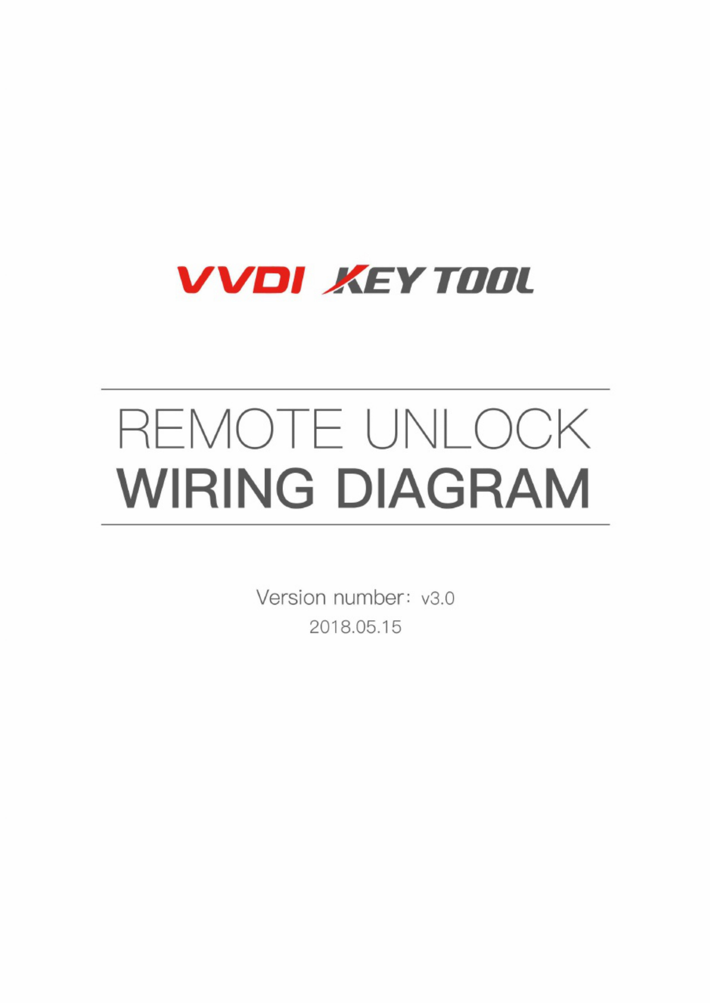 Sample 2 of Technical Document Vvdi Key Tool Remote Unlock Wiring Complete Electrical Wiring Schematic & System Diagram [PDF]