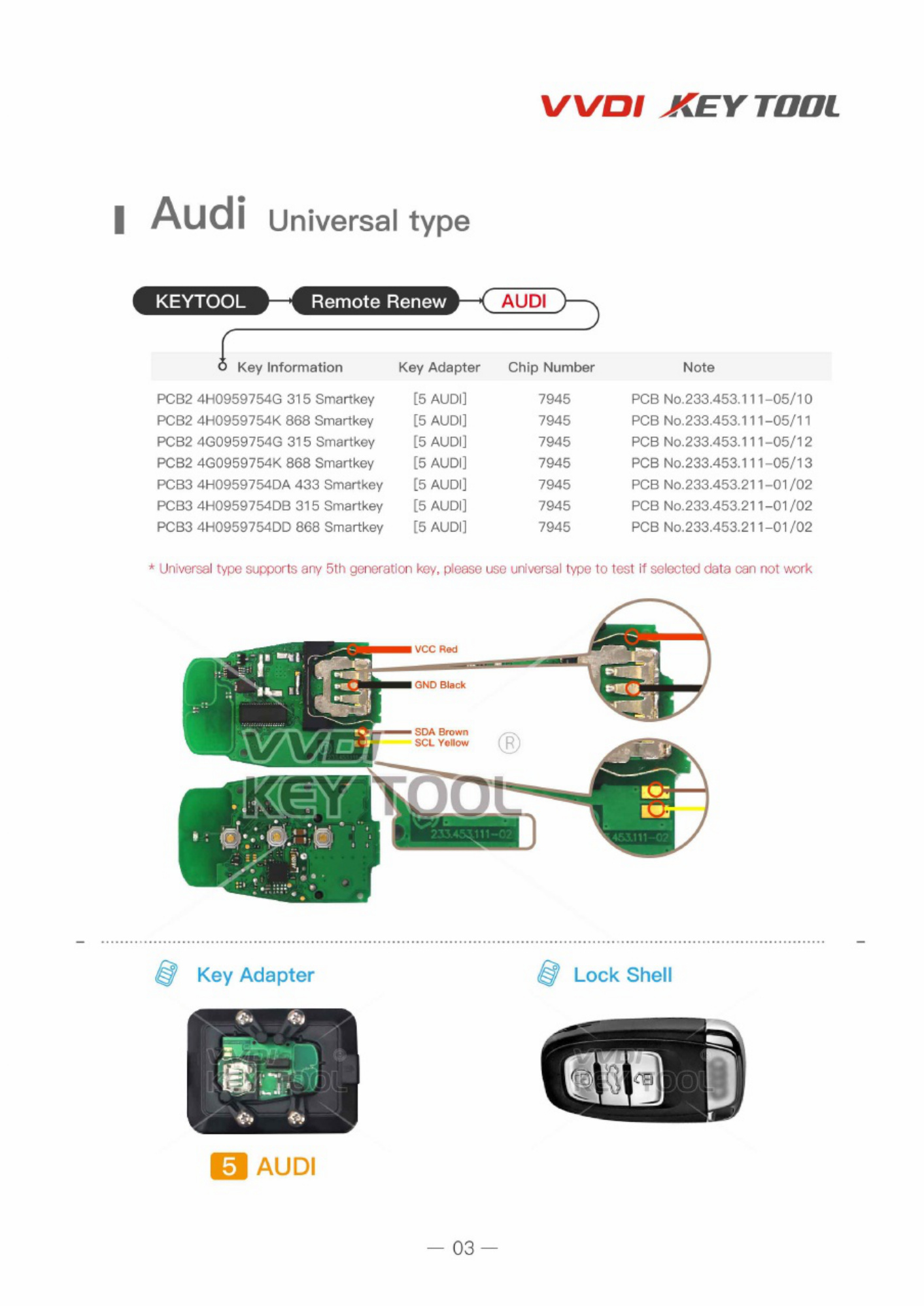 Sample 3 of Technical Document Vvdi Key Tool Remote Unlock Wiring Complete Electrical Wiring Schematic & System Diagram [PDF]