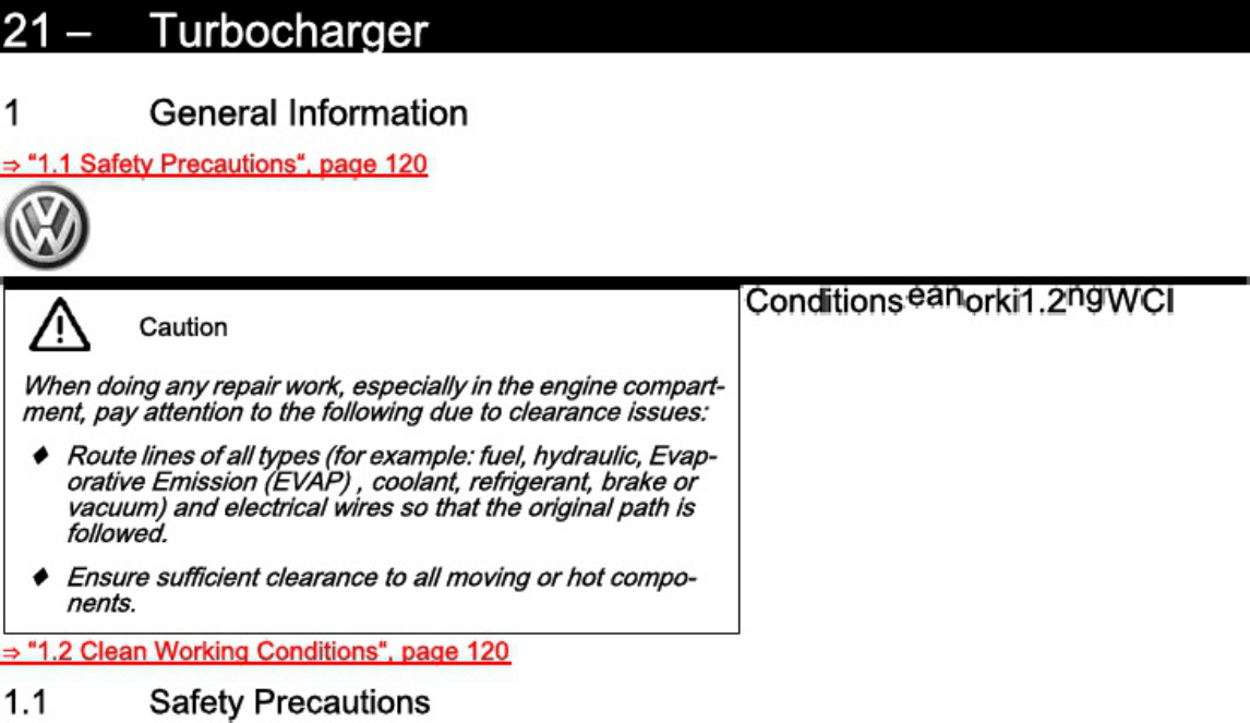 Sample 7 of Technical Document VW Golf 4 Jetta - Engine Mechanical Workshop Service Manual [PDF]