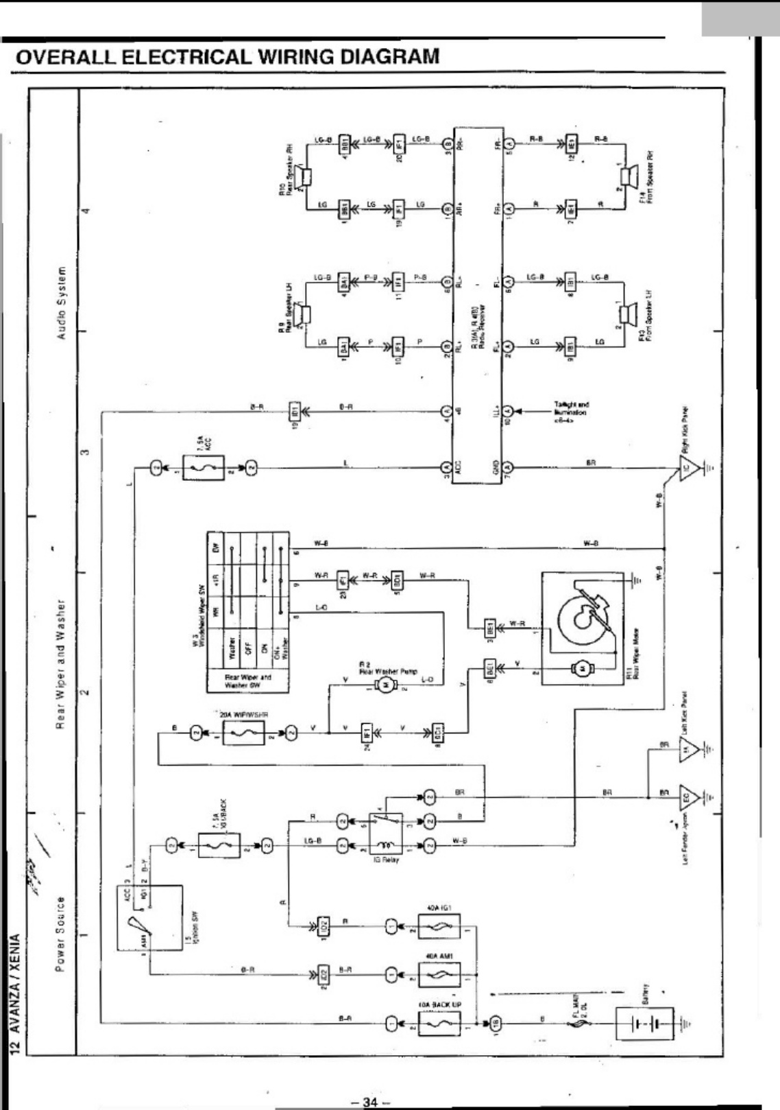 Sample 8 of Technical Document Wiring Diagram Mesin EFI Avanza Complete Electrical Wiring Schematic & System Diagram [PDF]