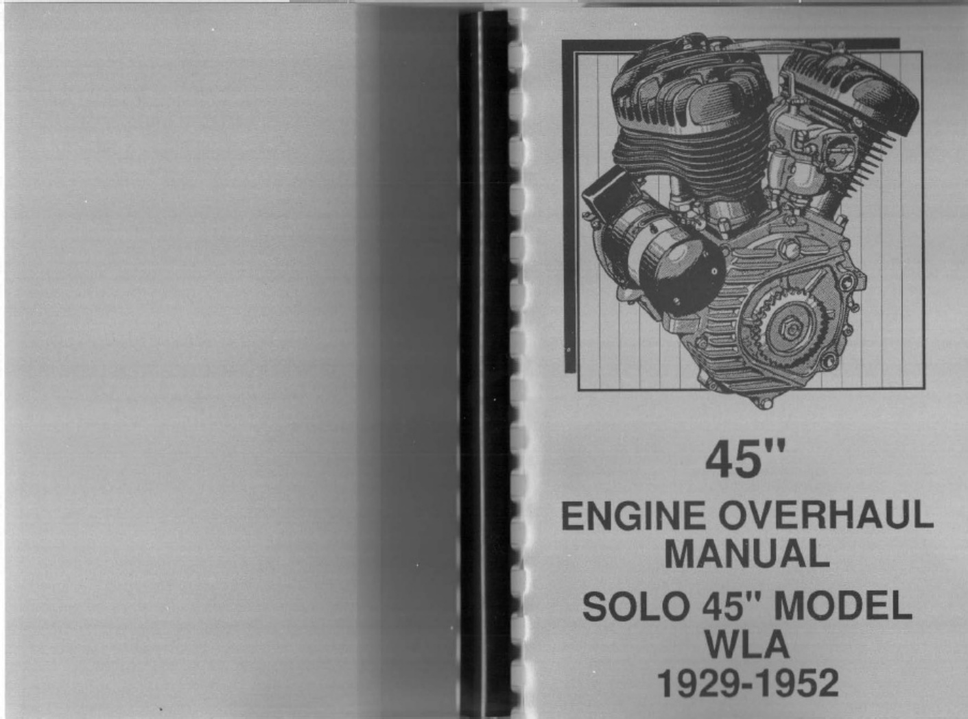 Harley-Davidson 45 Engine Overhaul Technical Manual [PDF] cover
