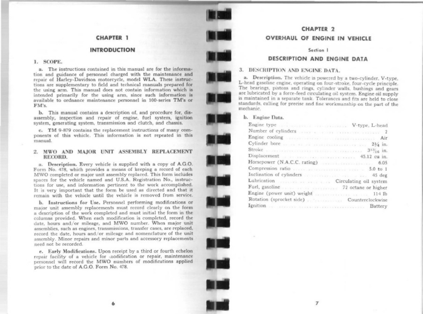 Sample 2 of Harley-Davidson 45 Engine Overhaul Technical Manual [PDF]