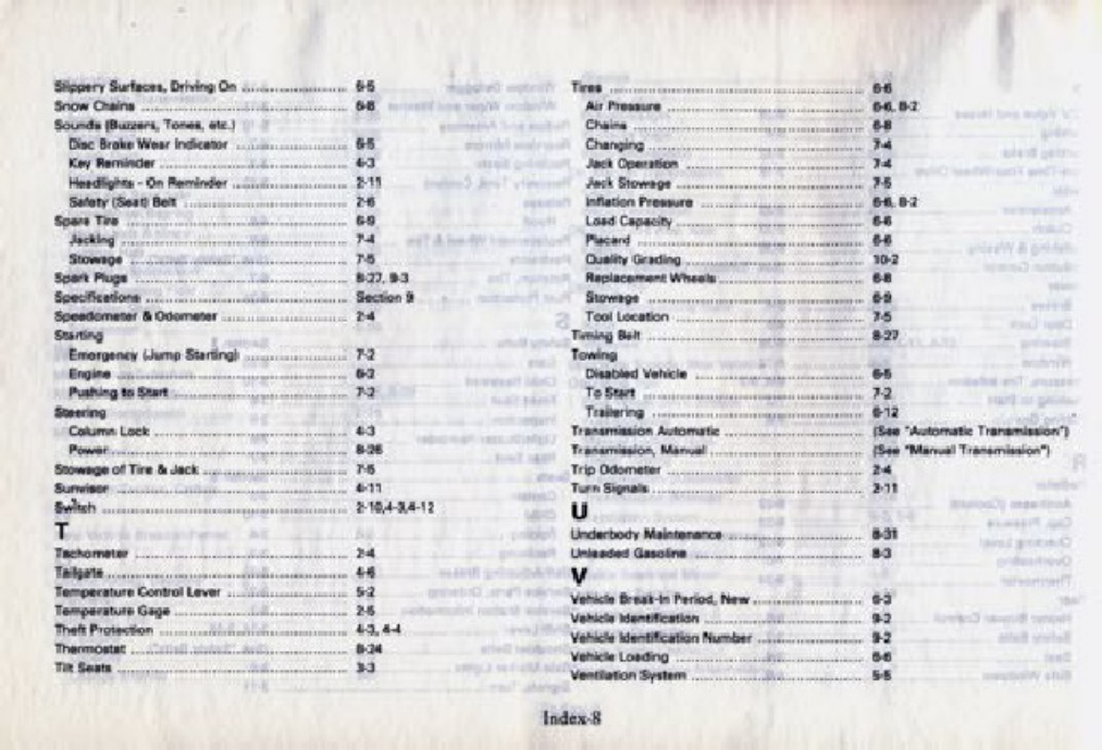 Sample 8 of Isuzu 1989 Isuzu Trooper Complete Technical Manual [PDF]