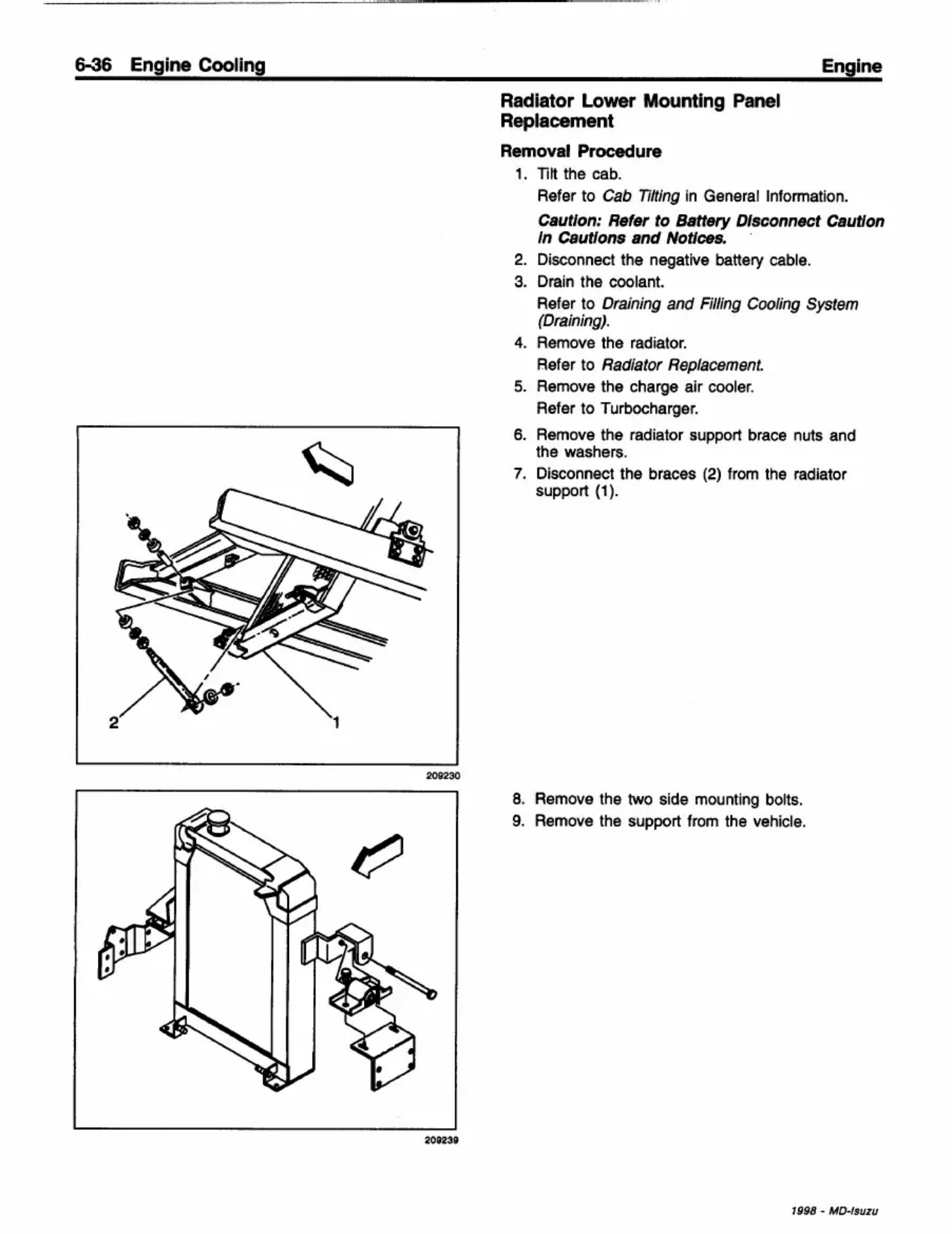 Sample 4 of Isuzu 1998 Isuzu Medium Duty Truck Technical Manual [PDF]